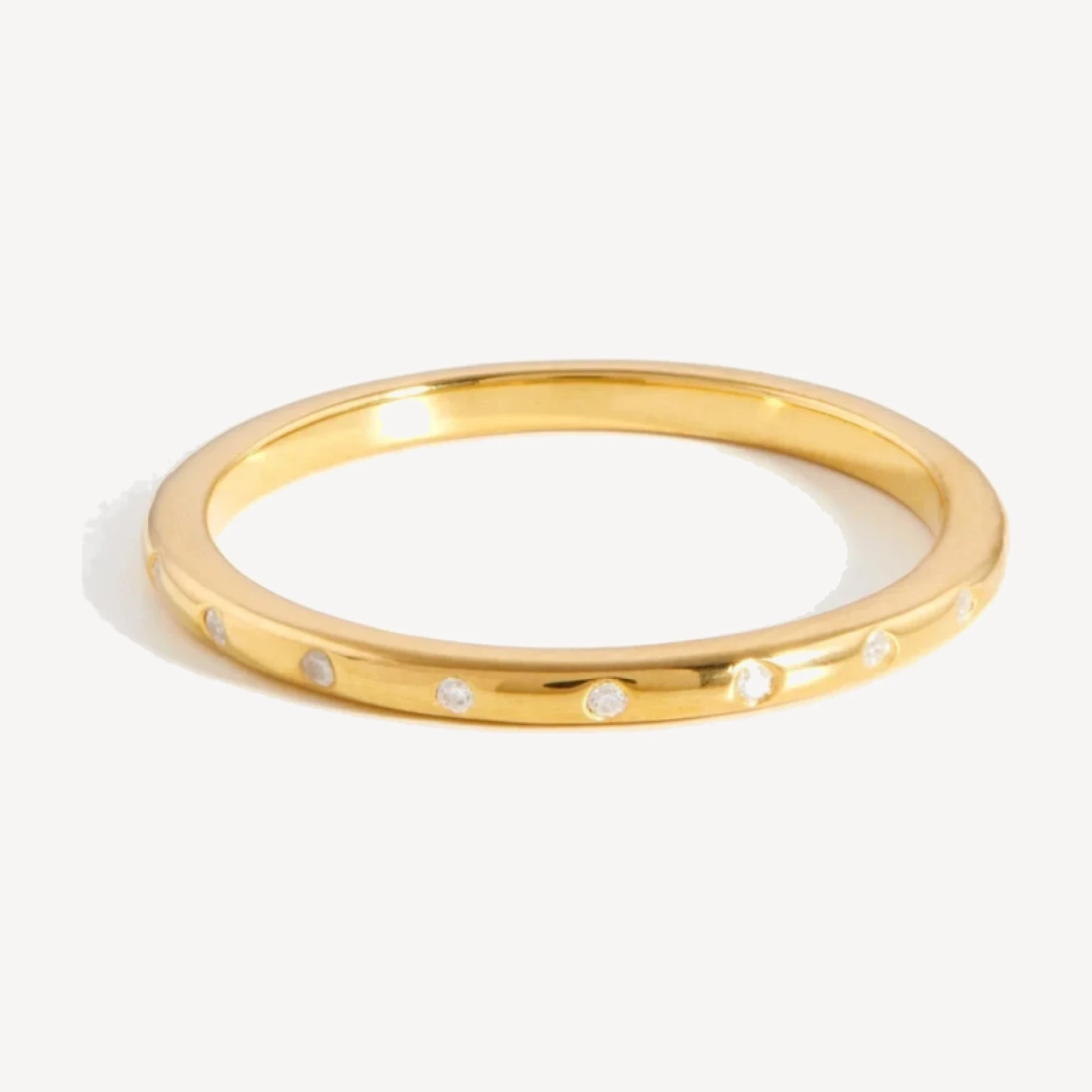 Solar Studded Ring | 18ct Gold Vermeil/Cubic Zirconia