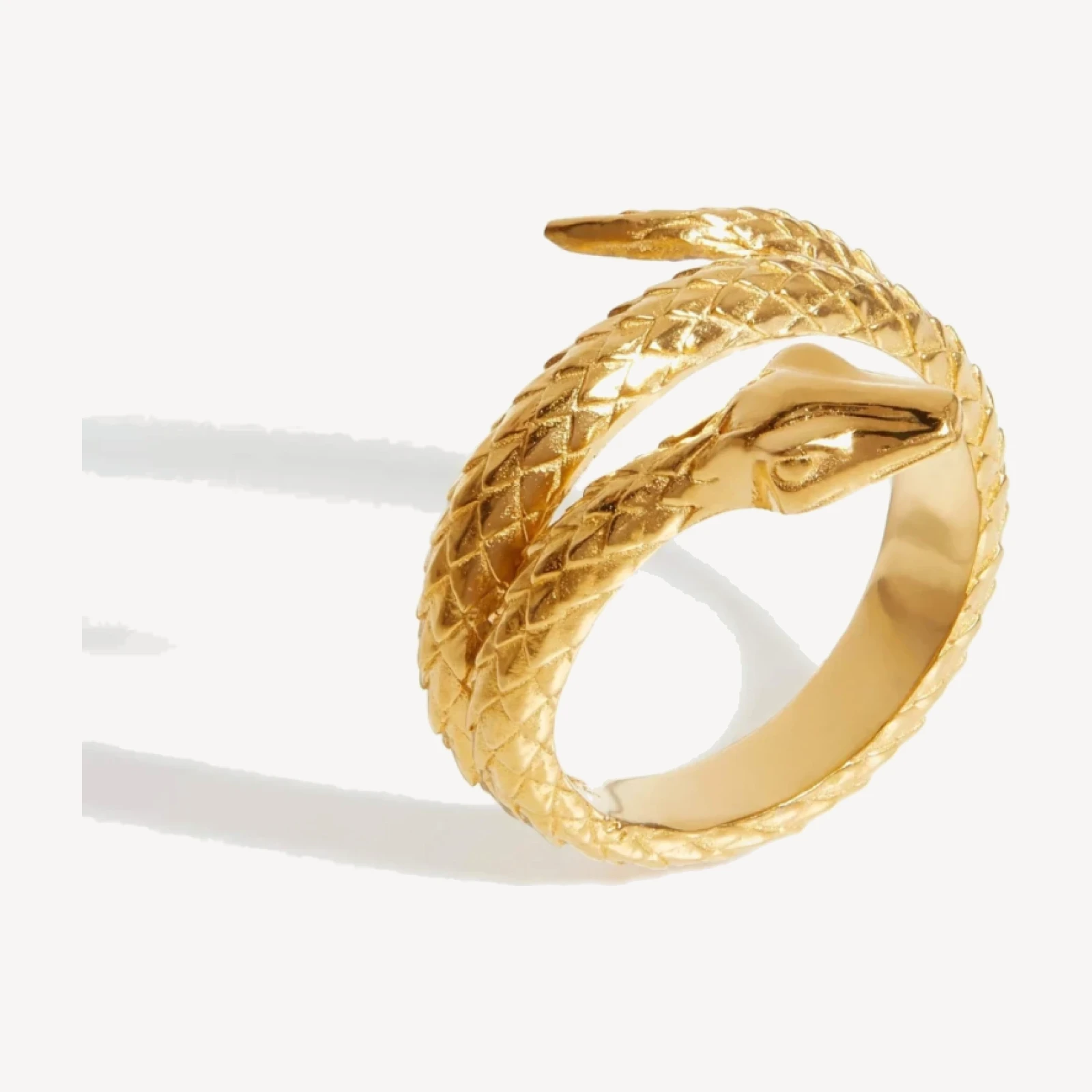 Harris Reed Coiled Serpent Ring | 18ct Gold Plated