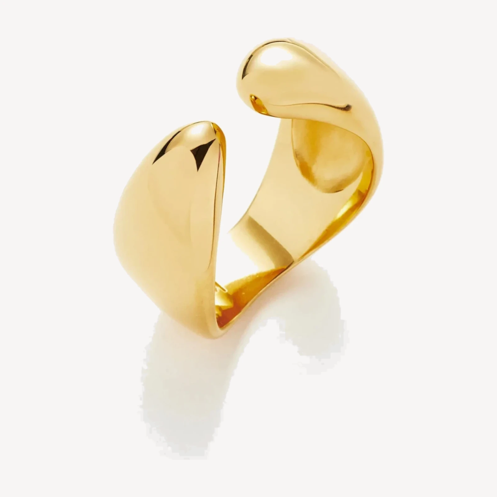 Savi Sculptural Open Stacking Ring | 18ct Gold Plated