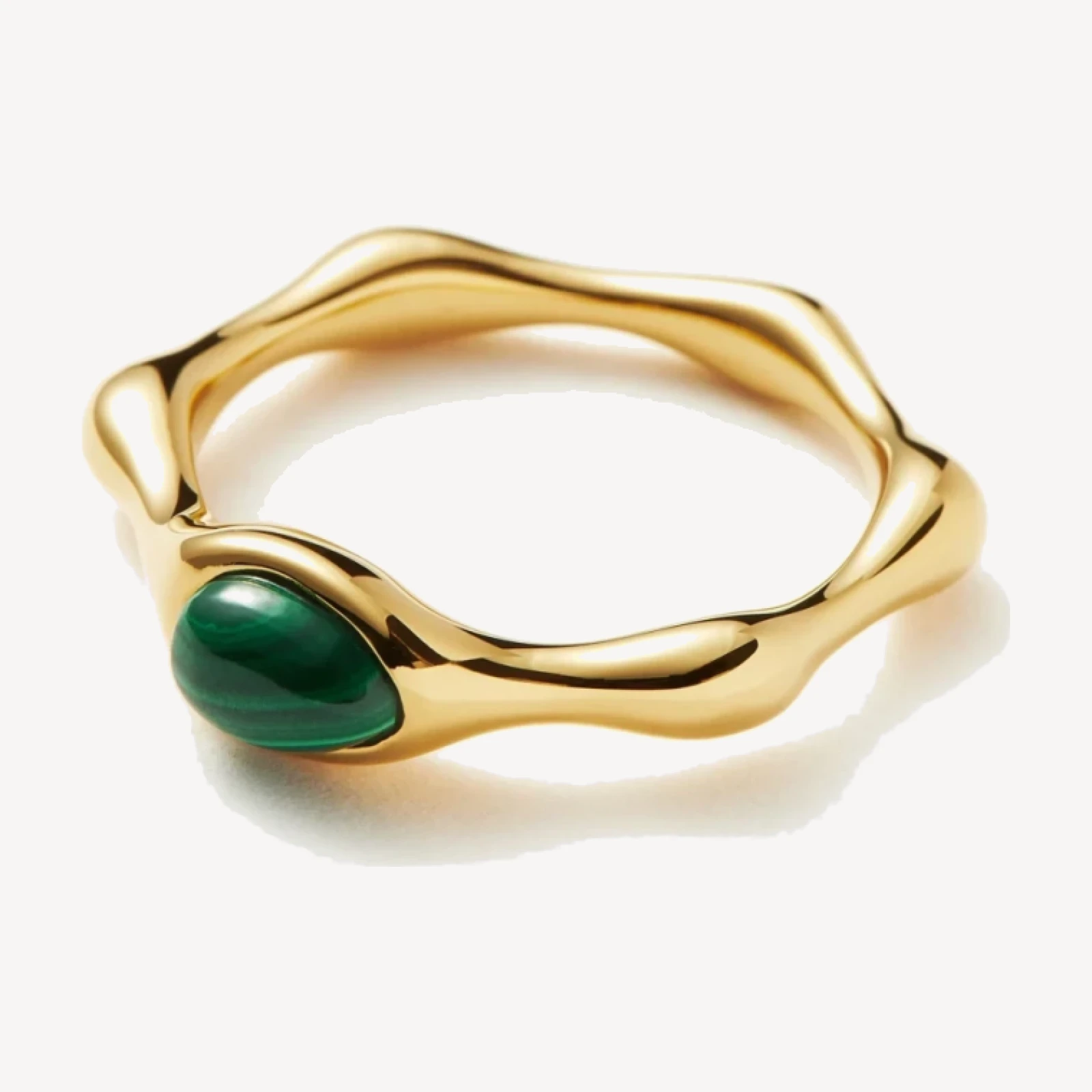 Magma Gemstone Stacking Ring | 18ct Gold Plated