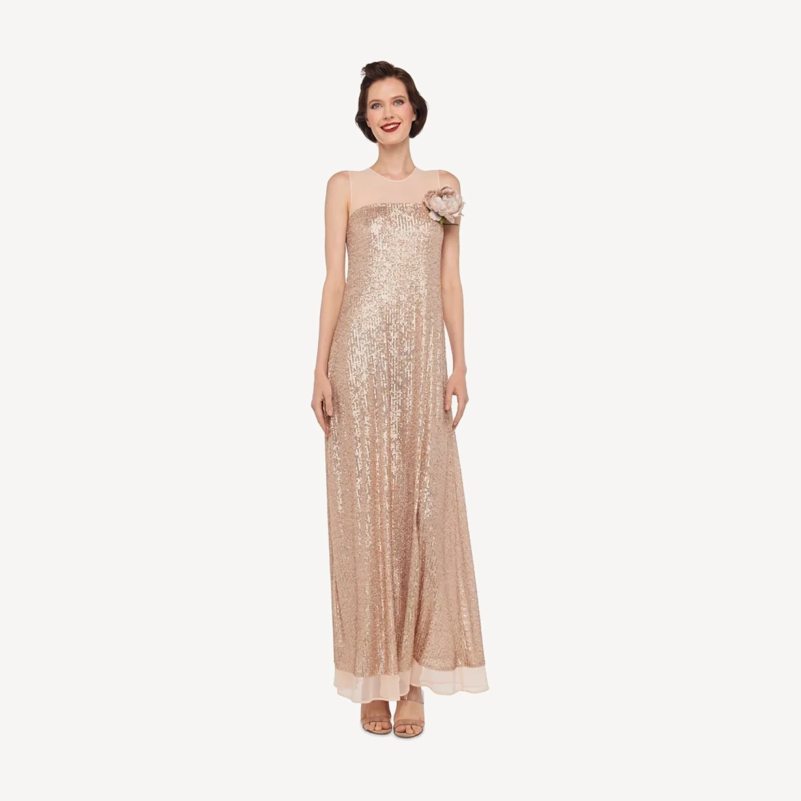 SLEEVELESS SWING MAXI DRESS