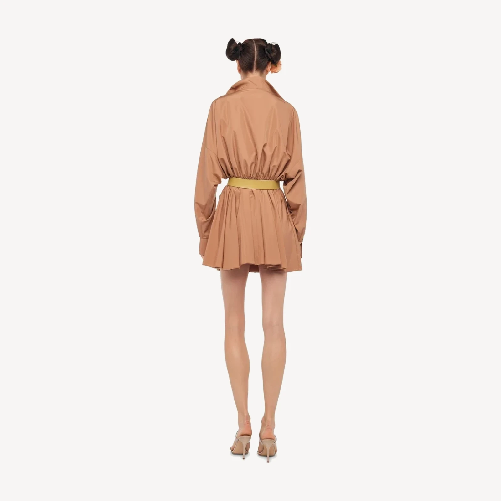 SUPER OS BF NK SHIRT FLARED MINI DRESS