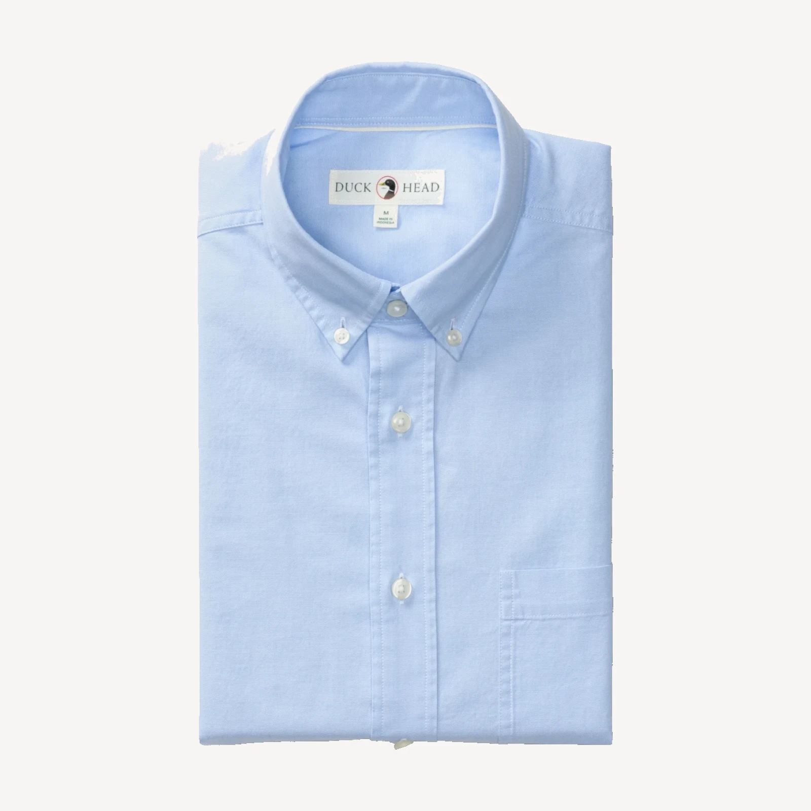 Cotton Oxford Sport Shirt - Morris Solid - Serenity Blue