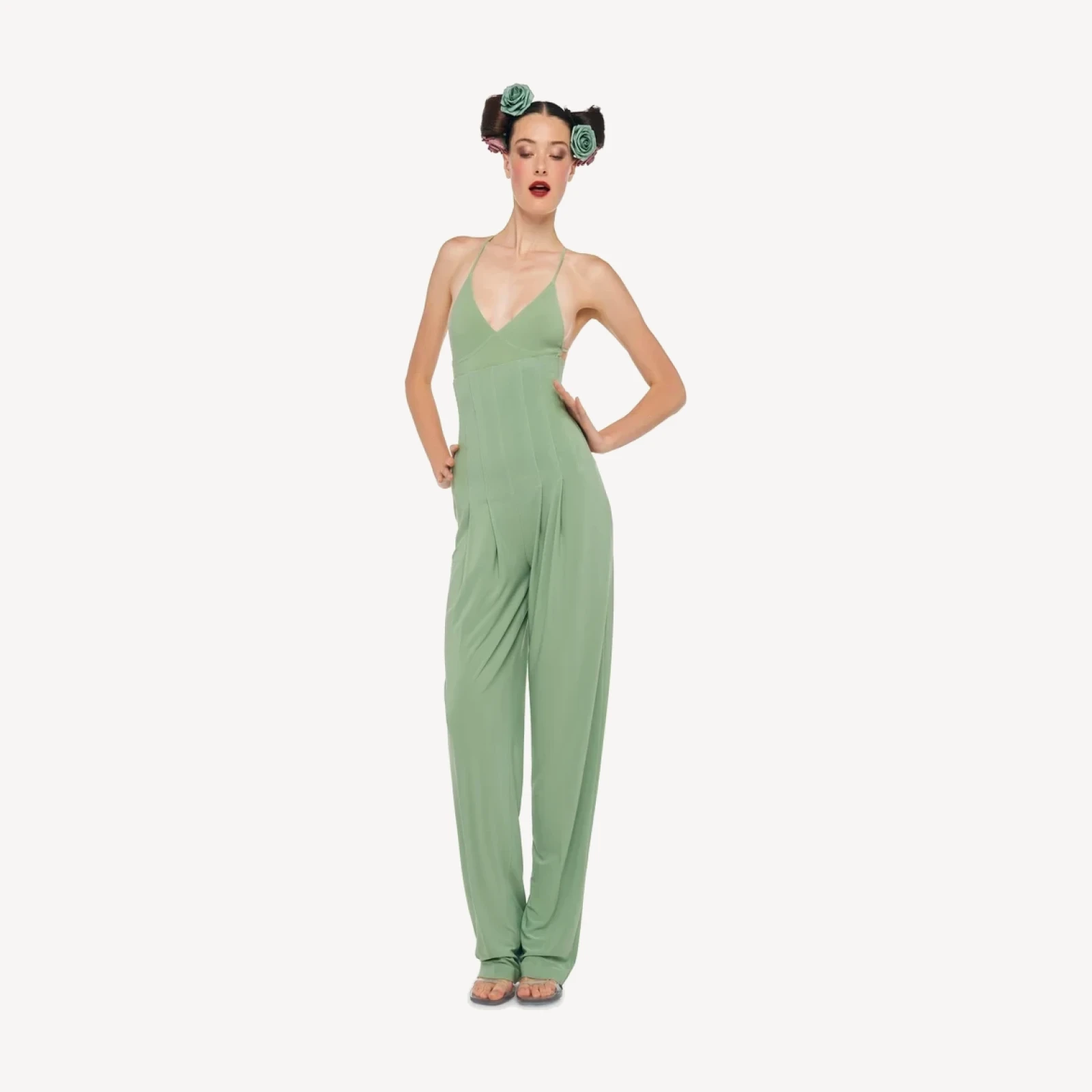 HIGH WAIST TAILORED PLEAT PANT