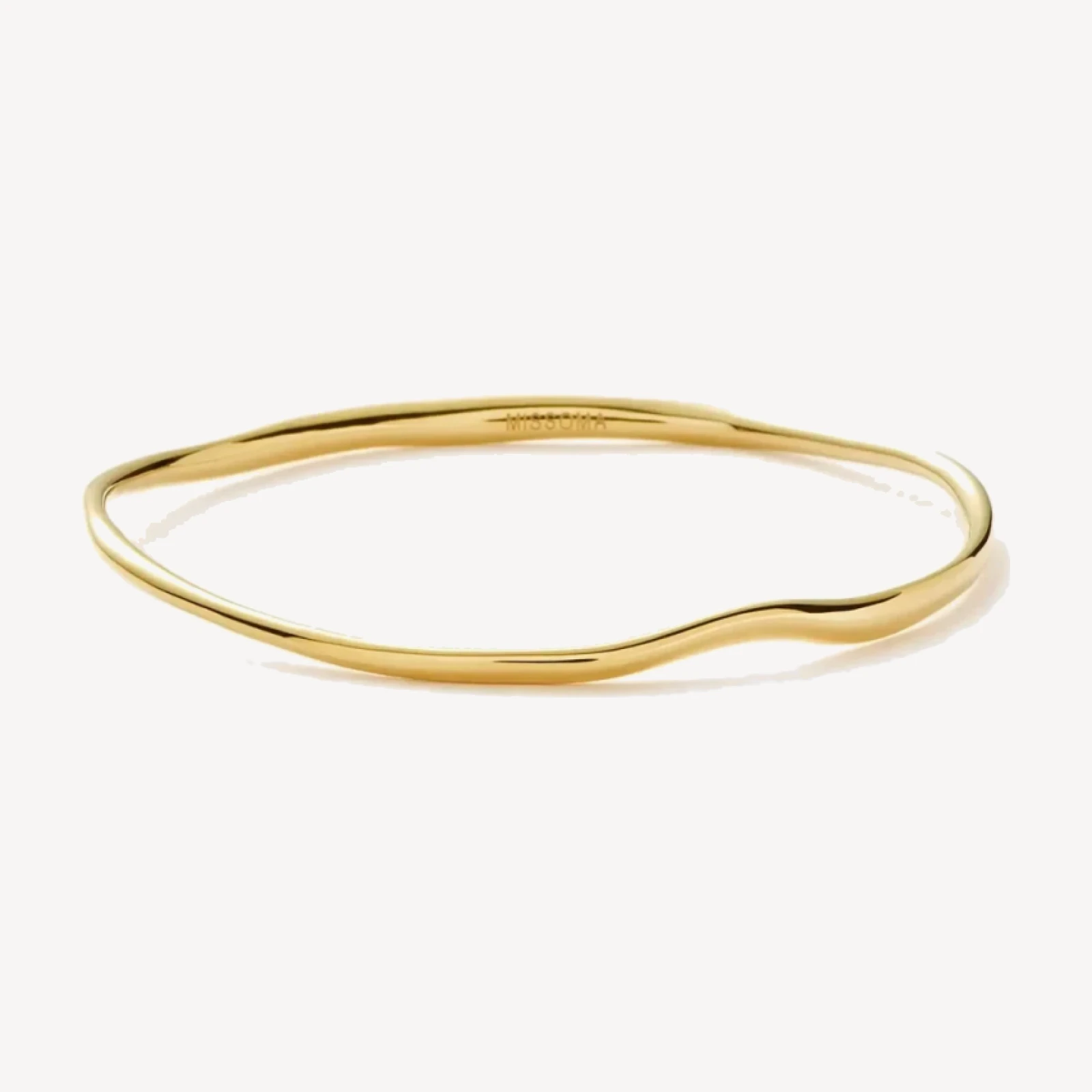 Molten Ripple Bangle | 18ct Gold Plated