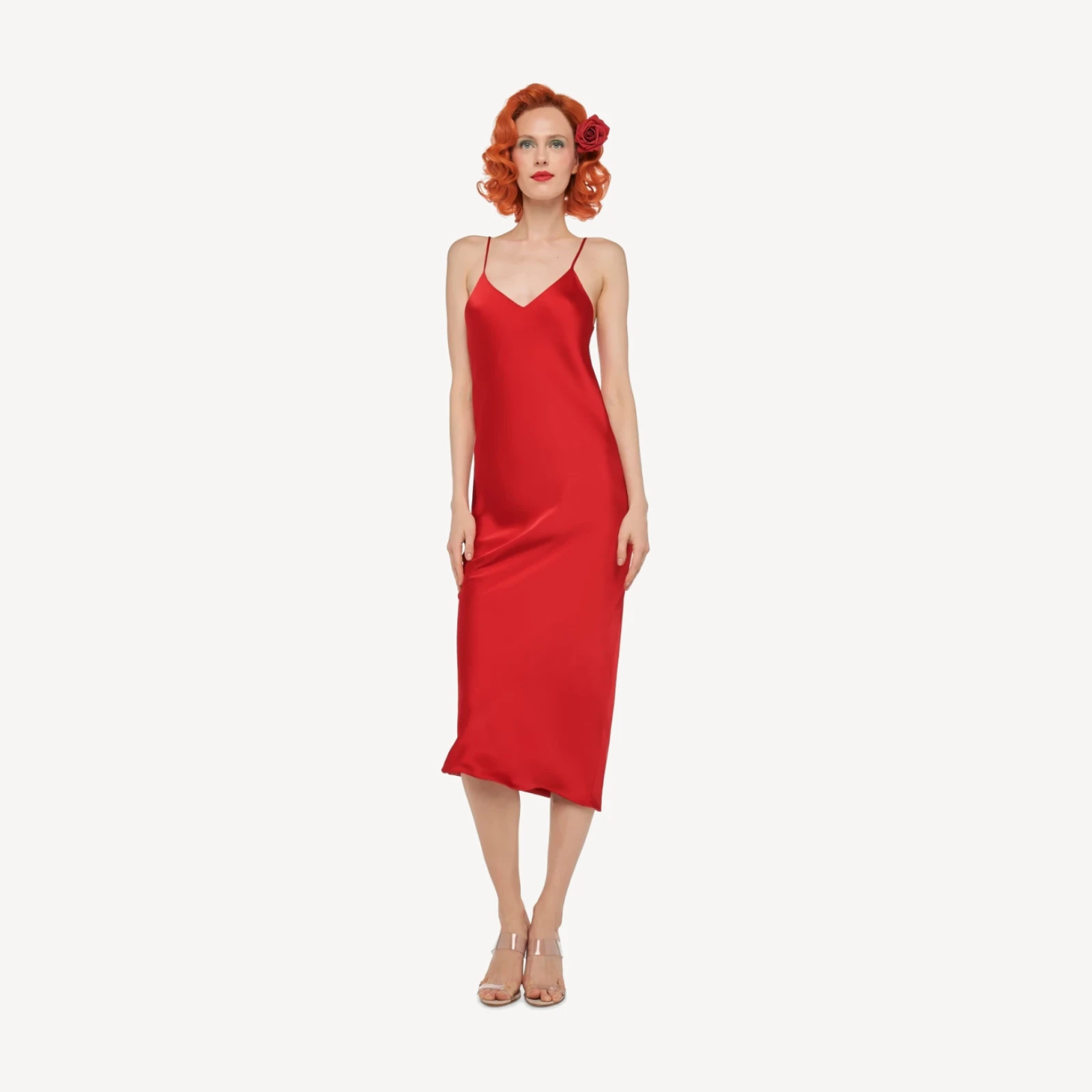 BIAS SLIP DRESS TO MIDCALF