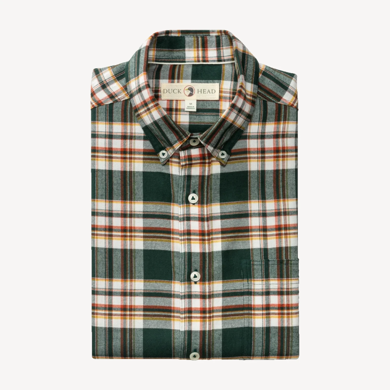 Cotton Flannel Sport Shirt - Pinewell Plaid - Pine Grove