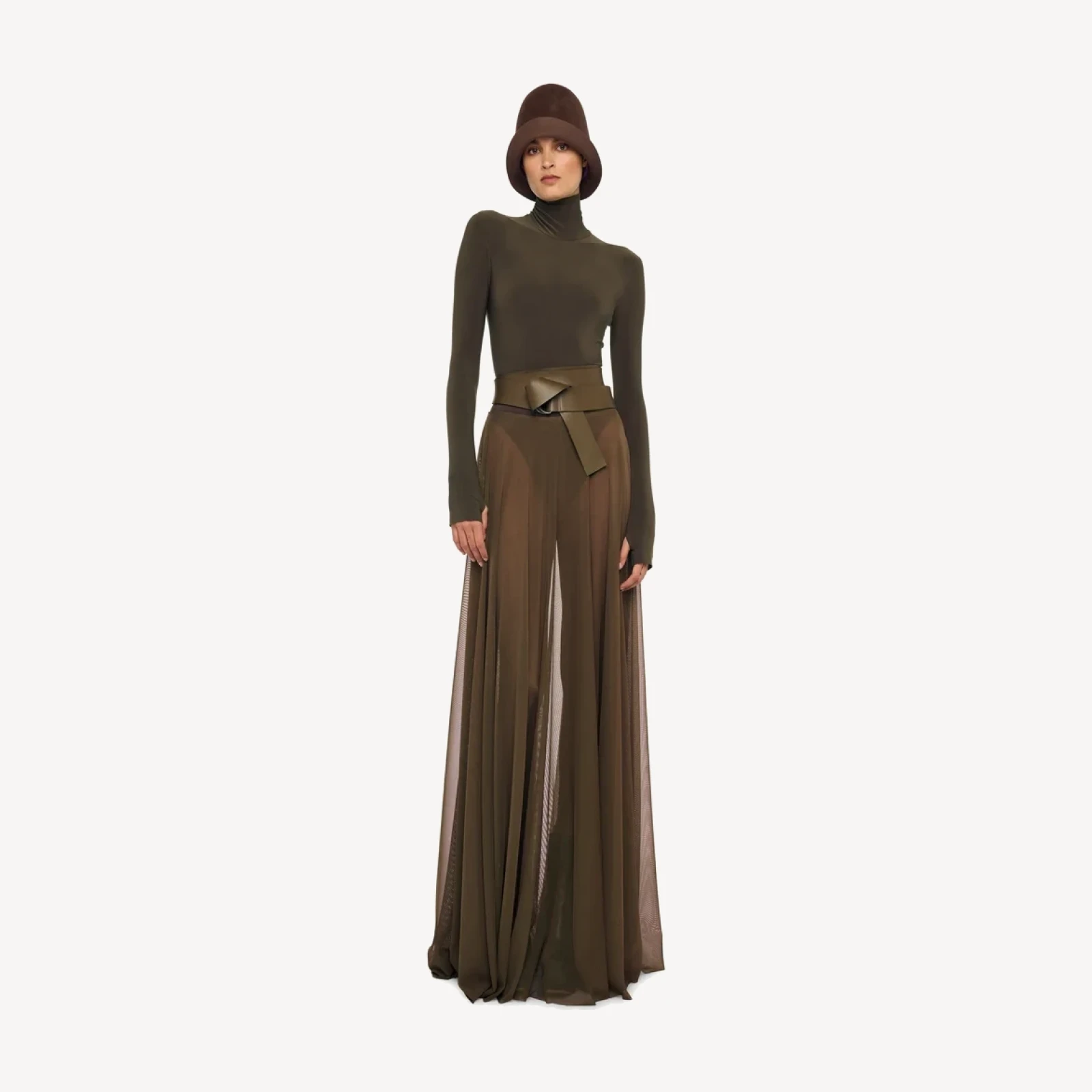 FLARED SKIRT TO FLOOR W/ LEGGING W/ FOOTIE