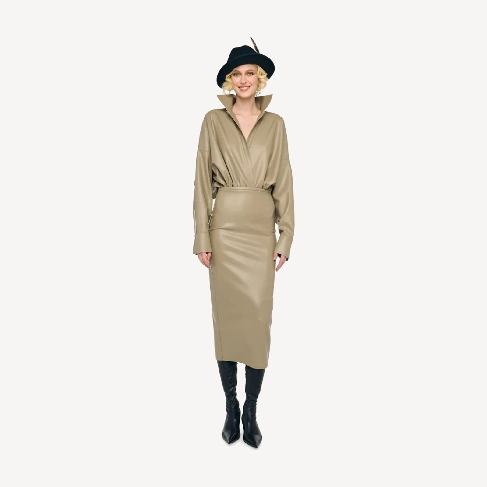 STRAIGHT SKIRT TO MIDCALF