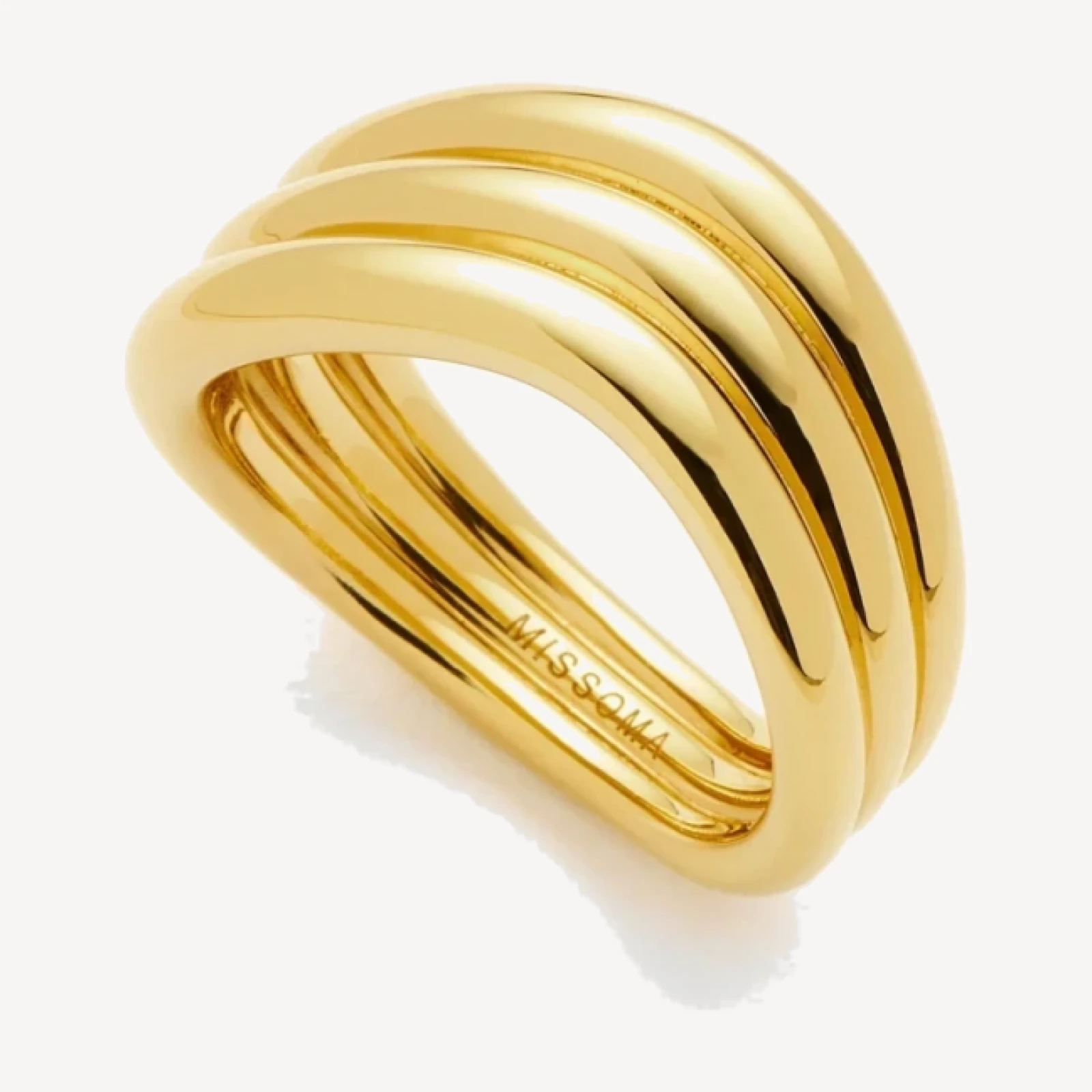 Savi Signature Triple Ring | 18ct Gold Plated