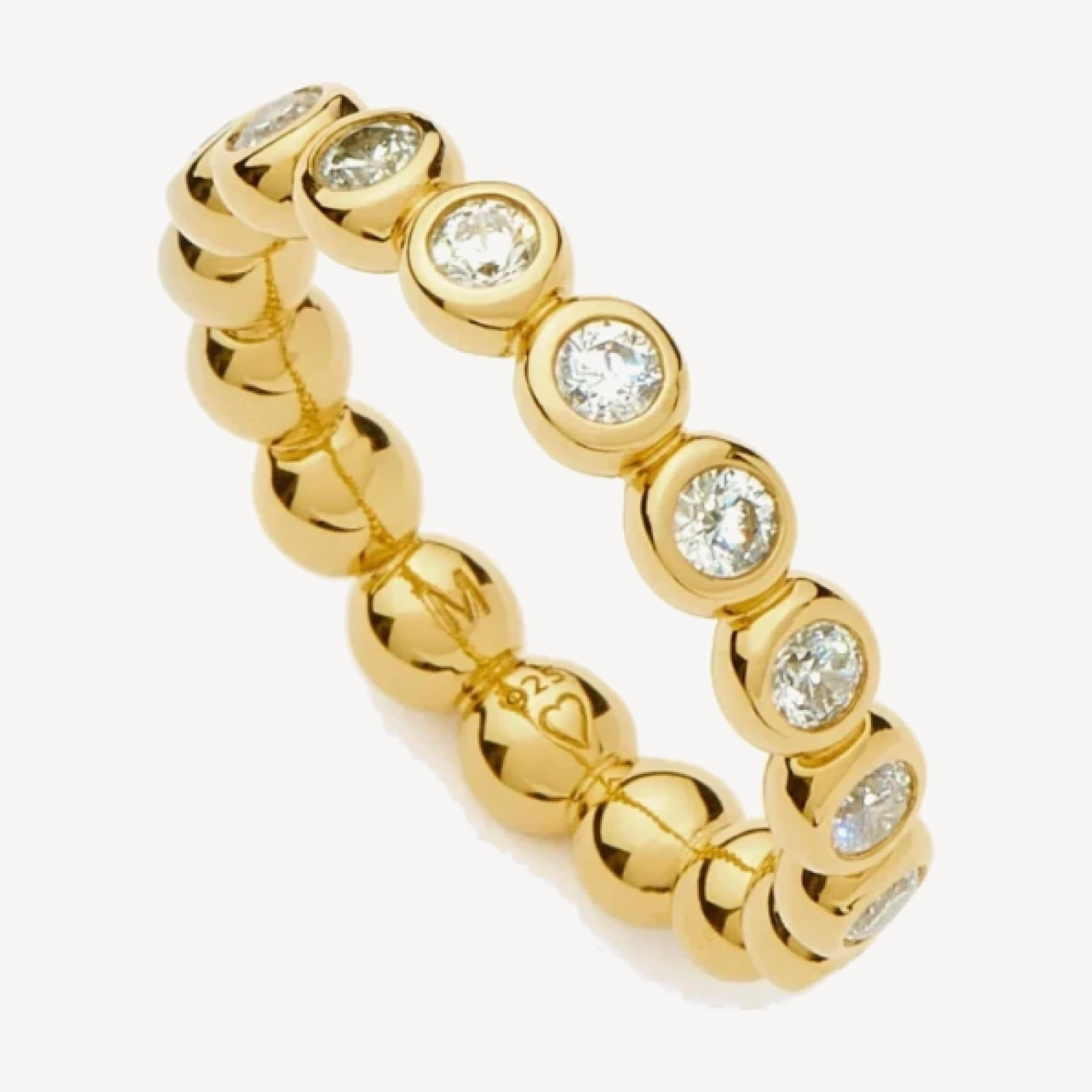 Tennis Eternity Stacking Ring | 18ct Gold Vermeil/Cubic Zirconia