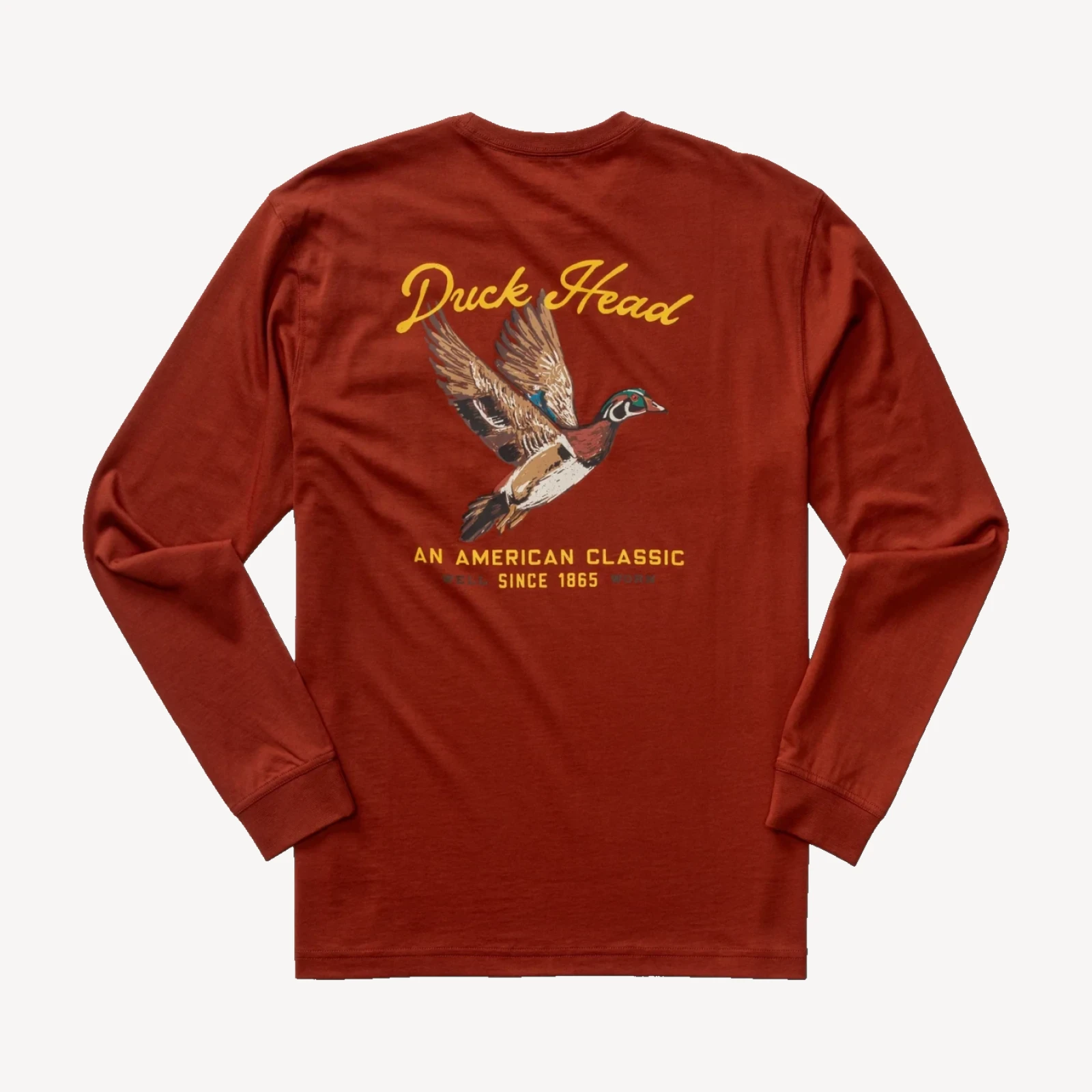Flying Wood Duck T-Shirt - Brandy Brown
