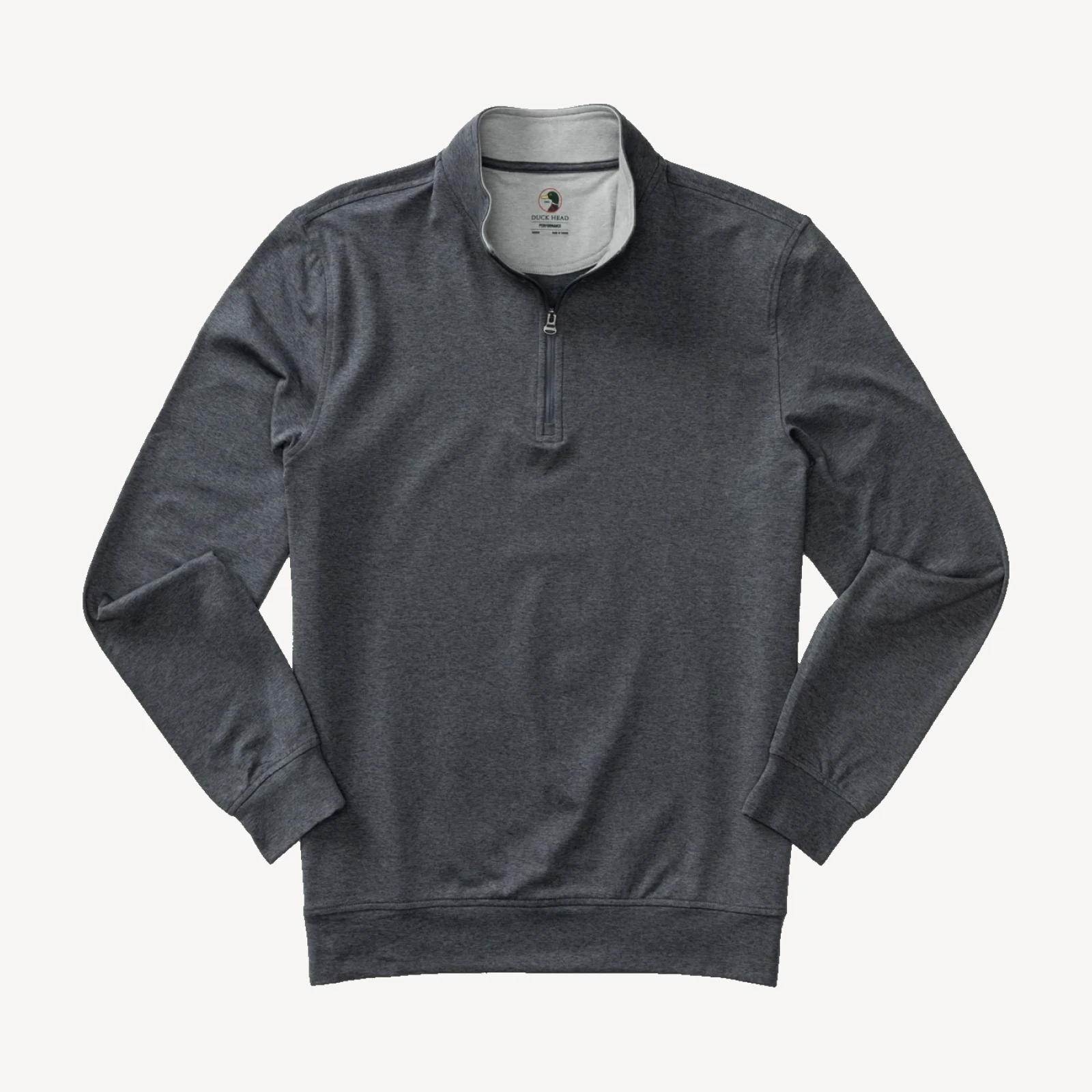 Long Drive Performance 1/4 Zip Pullover - Charcoal Heather