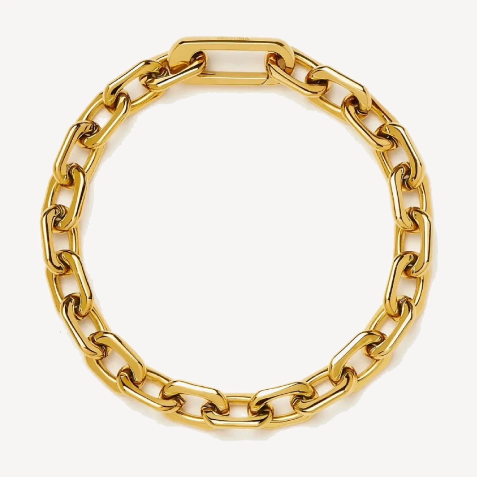 Square Paperclip Chain Bracelet | 18ct Gold Plated