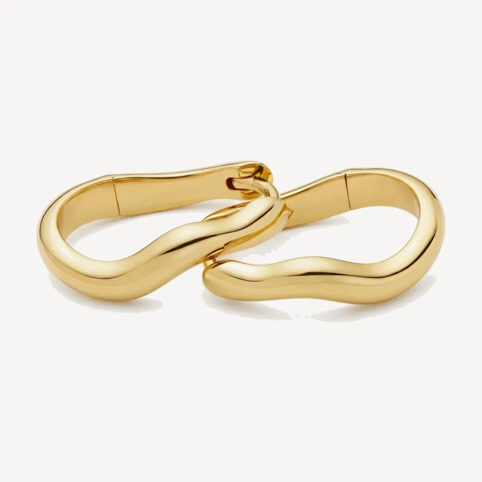 Molten Classic Small Hoop Earrings | 18ct Gold Plated