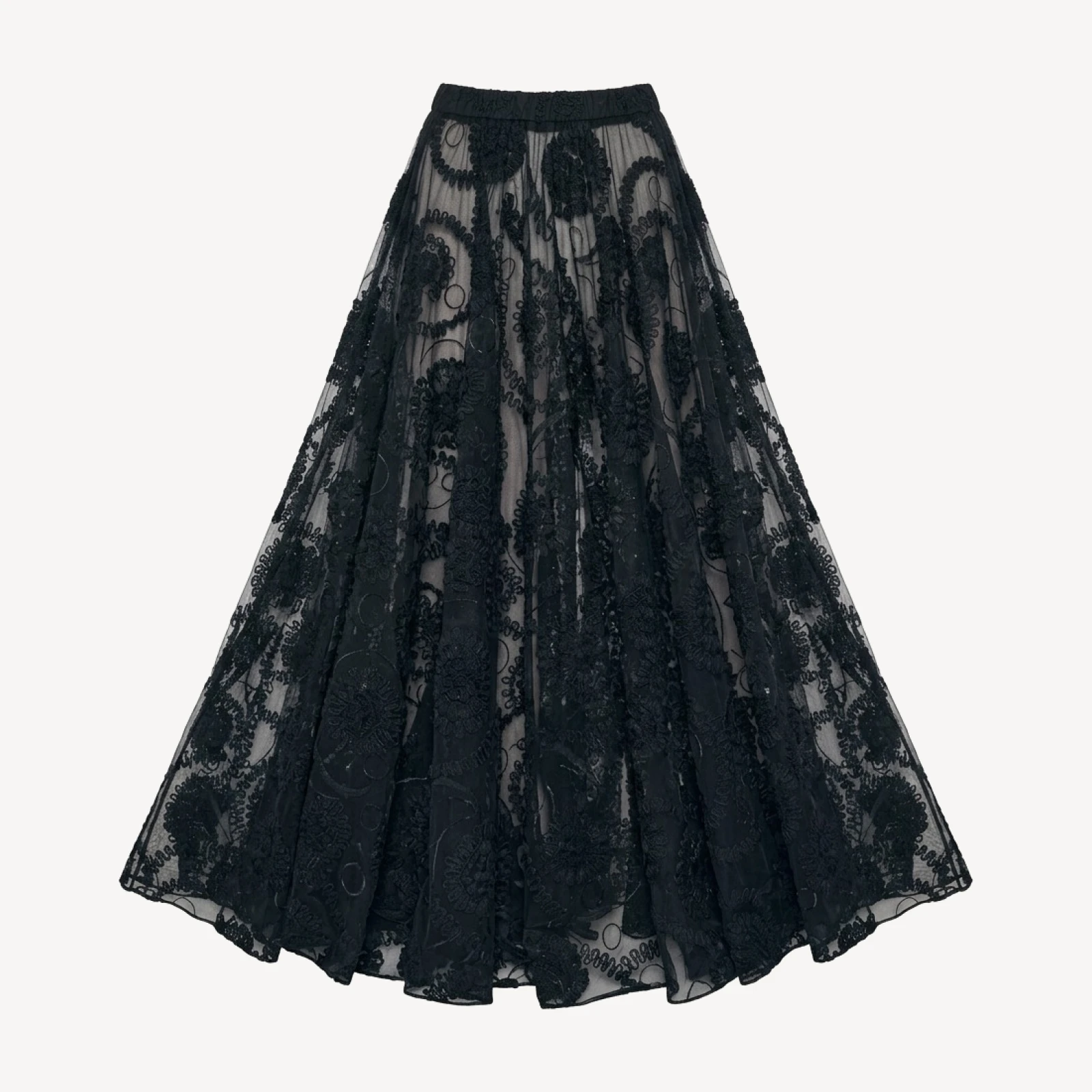 FLARED SKIRT TO FLOOR