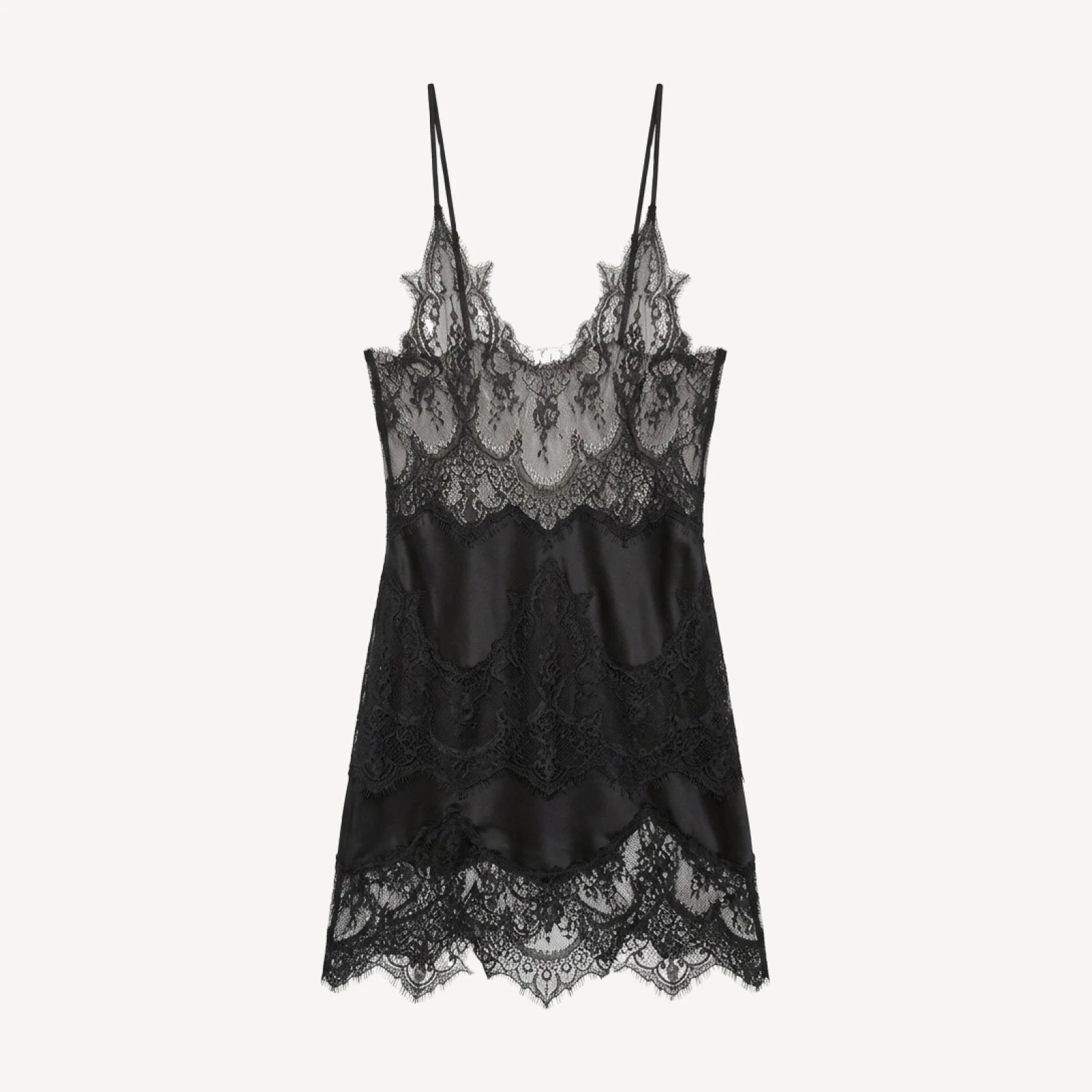 BIAS SLIP TOP WITH LACE