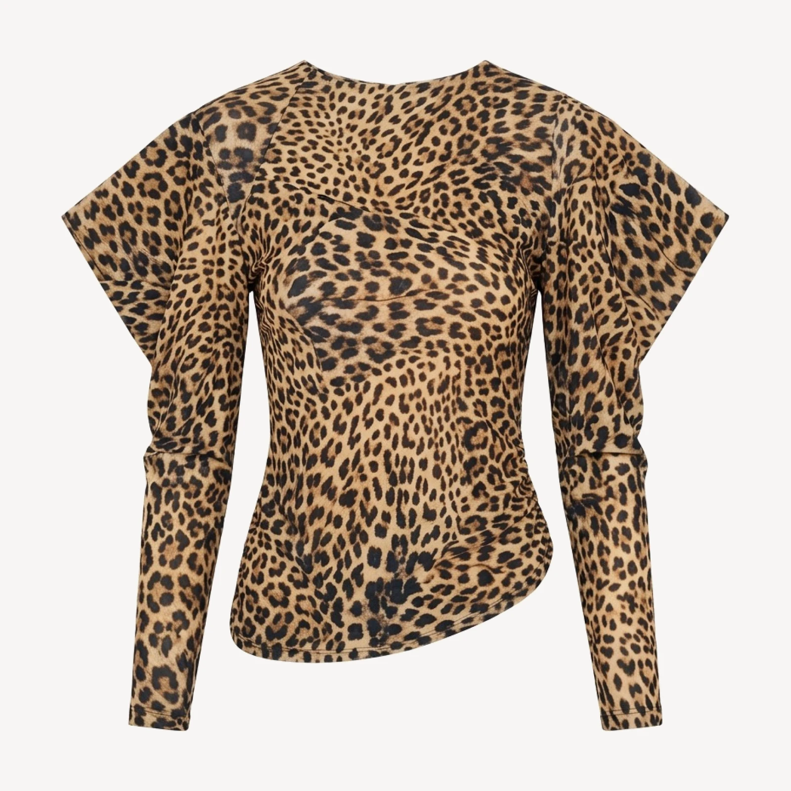 WING SLEEVE SIDE DRAPE TOP