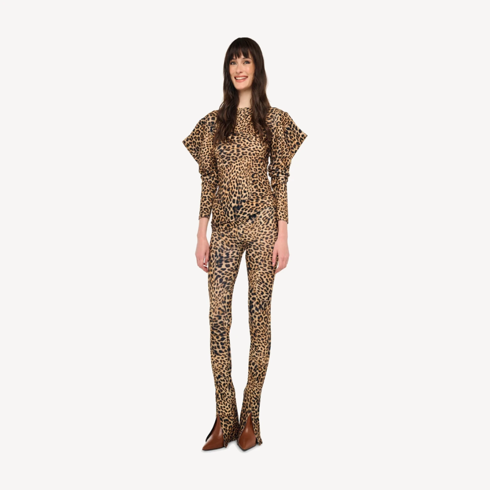 WING SLEEVE SIDE DRAPE TOP