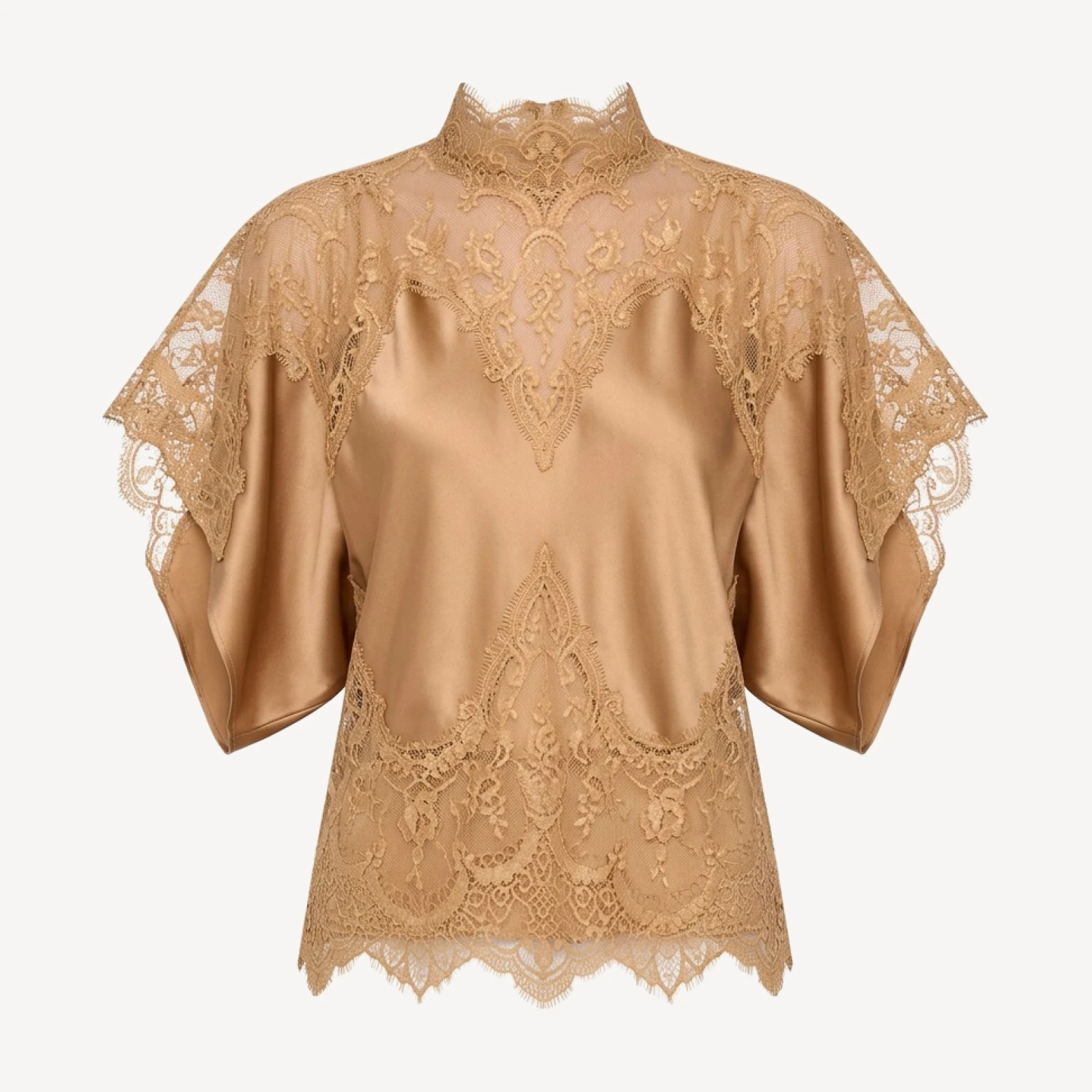 REVERSE OBIE TOP W/ LACE
