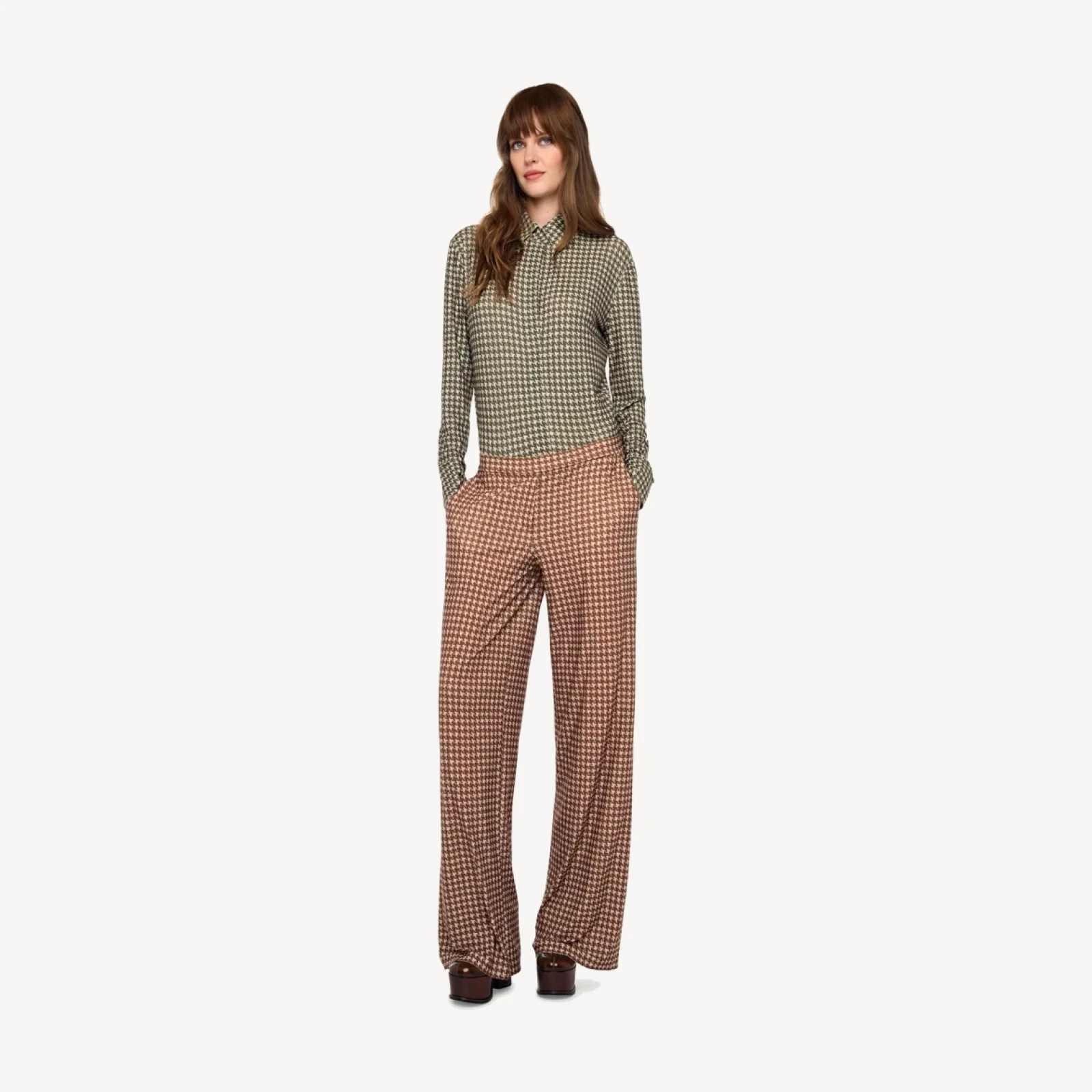 FLAT FRONT WIDE PANT