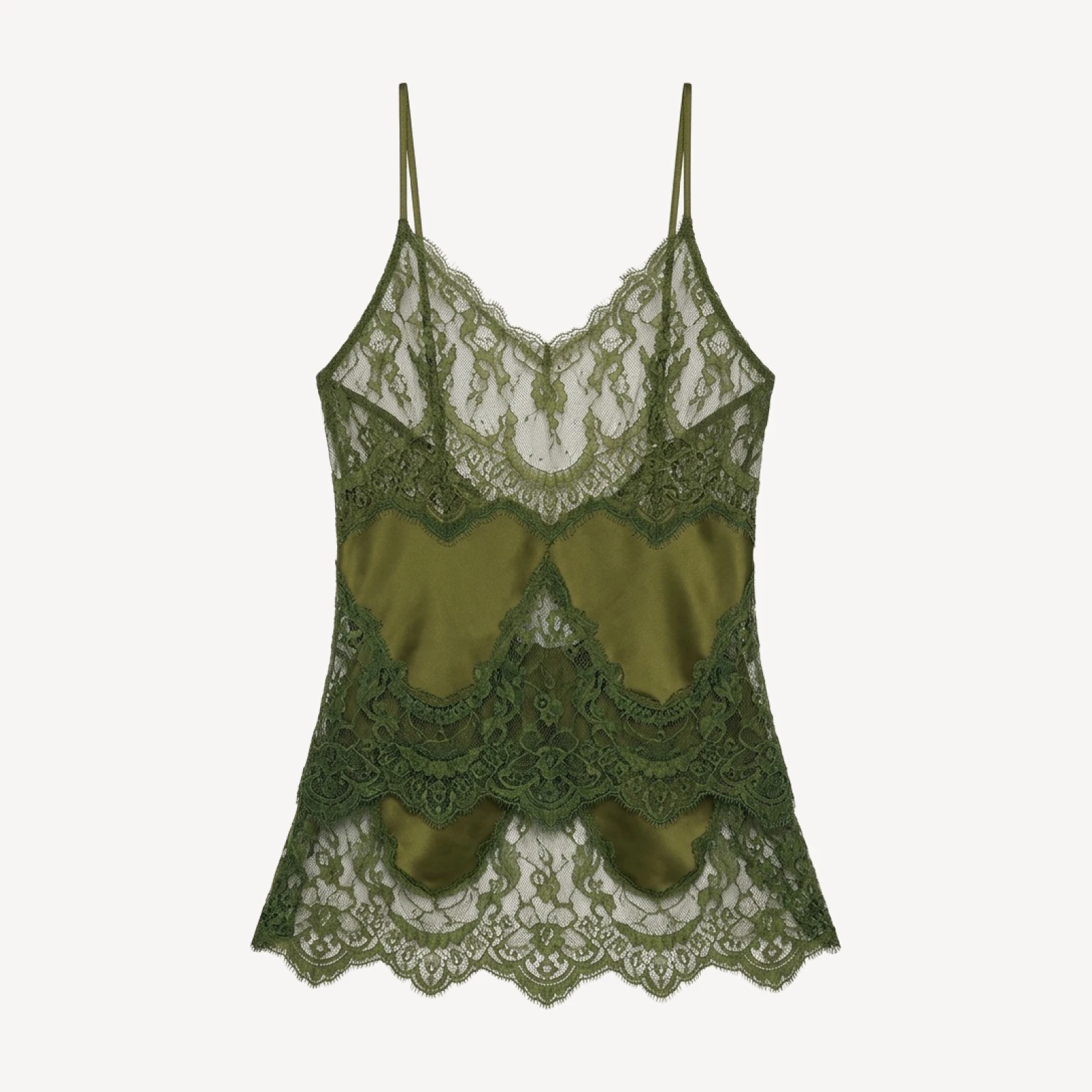 BIAS SLIP TOP W/ LACE