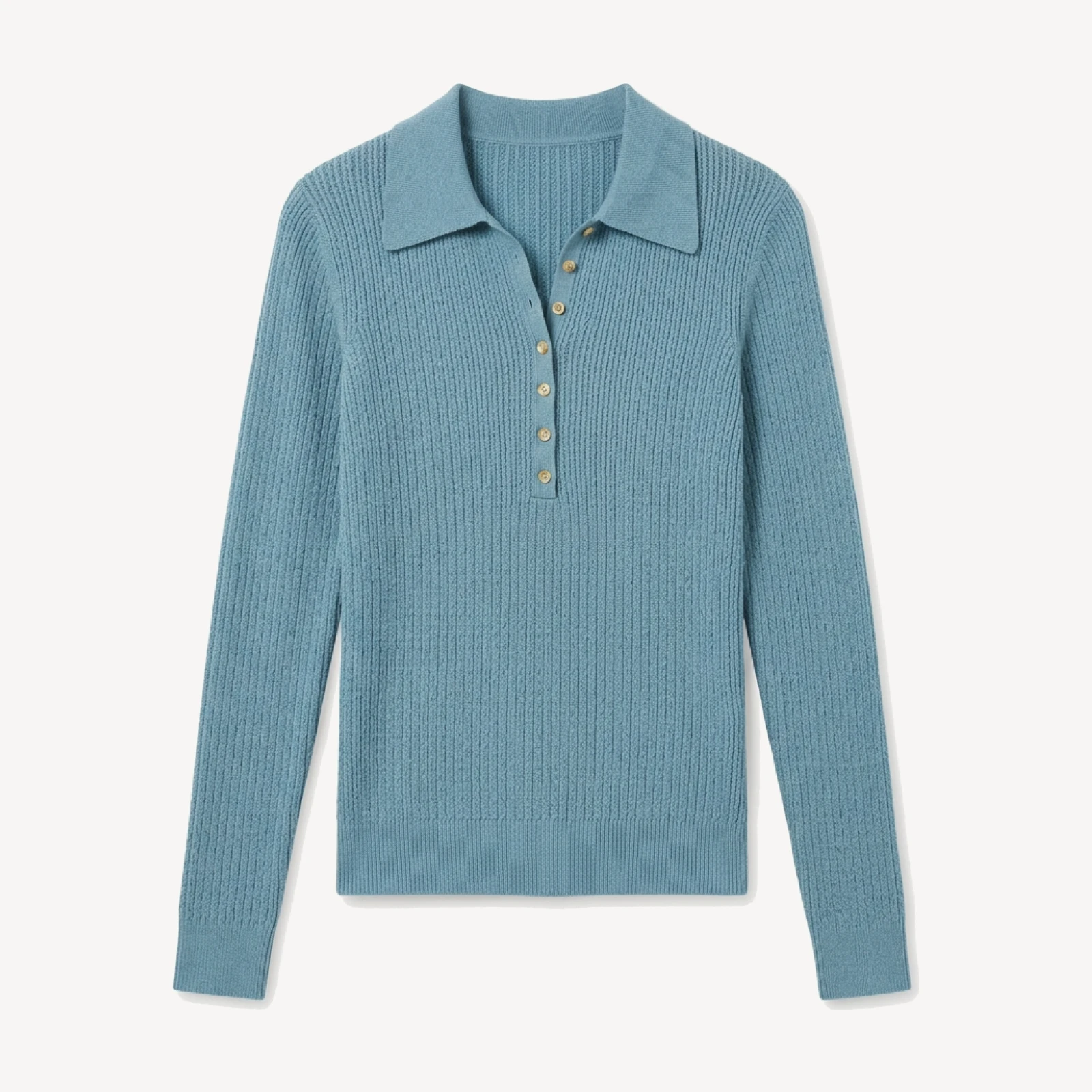 MICRO CABLE-KNIT SWEATER