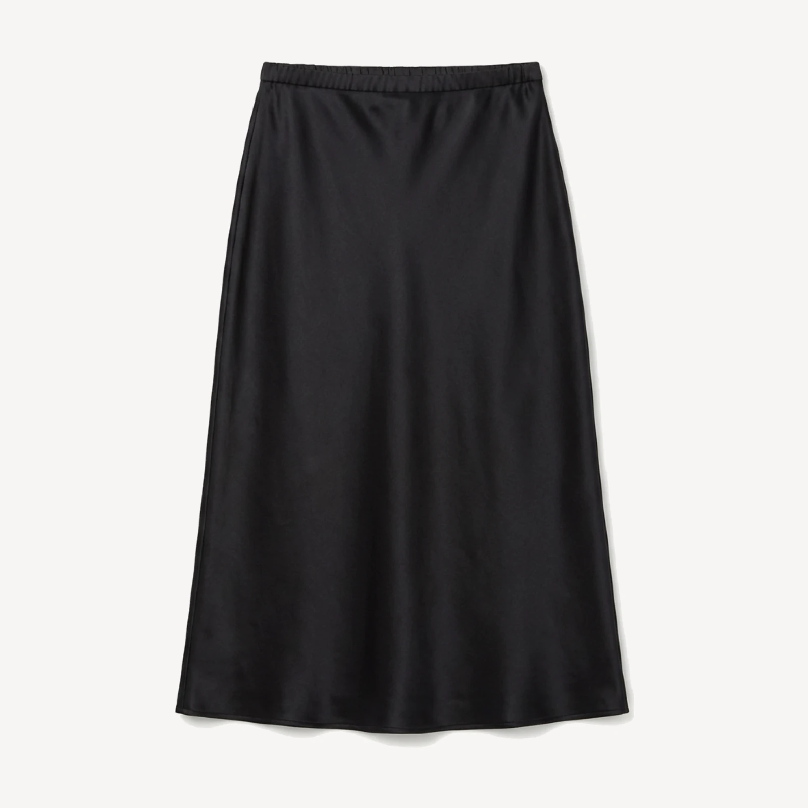Kendall Slip Skirt | Black Silk Bias Cut Slip Skirt