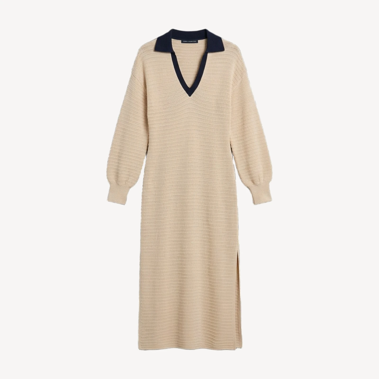 French Connection Mozart Contrast Texture Knit Maxi Dress