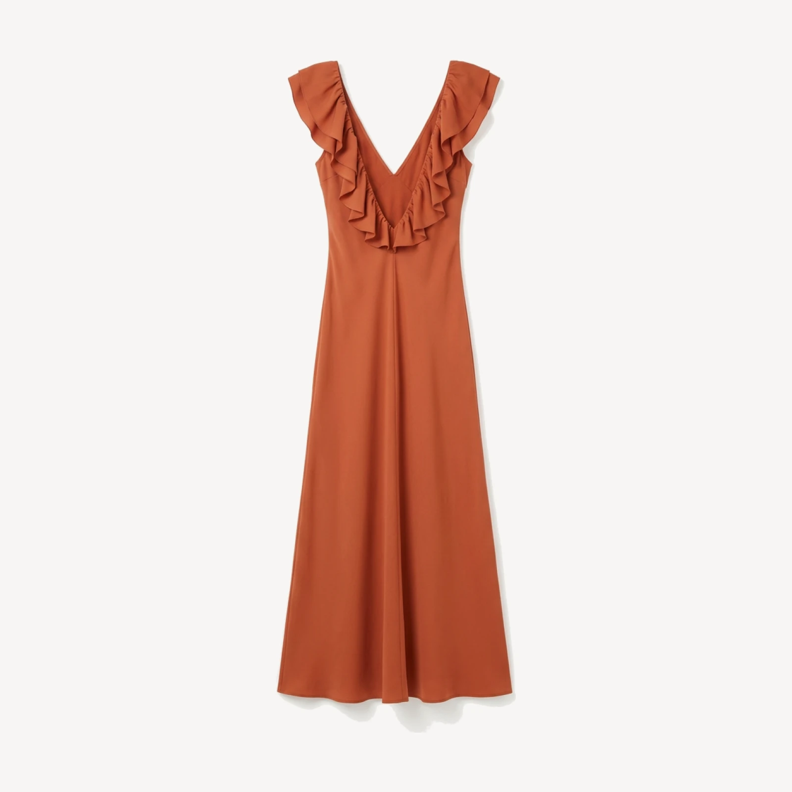 Florence Dress - Sandstone Orange Silk Slip Dress