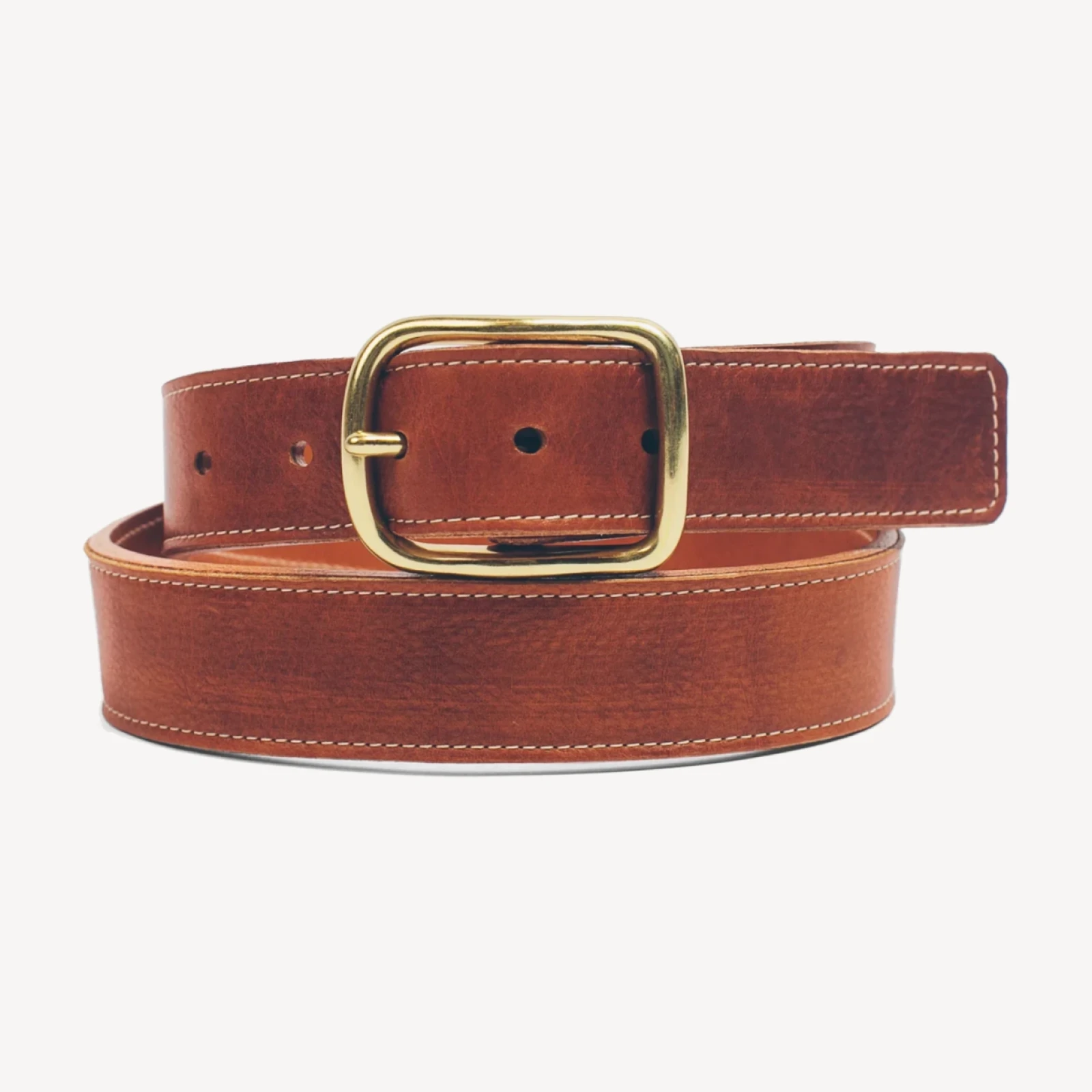 The Double Belt in Whiskey Steerhide