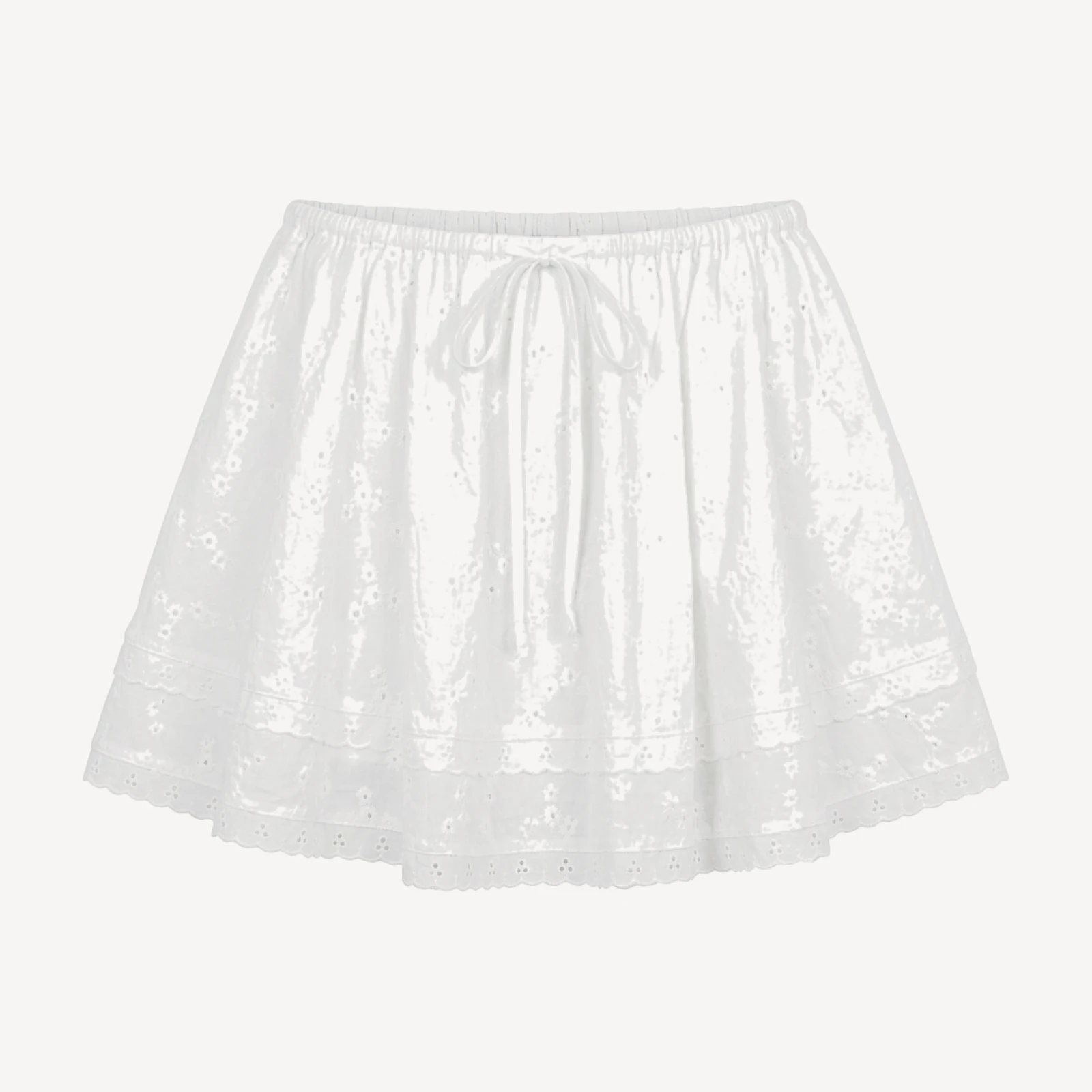 The Pennley Skirt - White Circular Lace Skirt