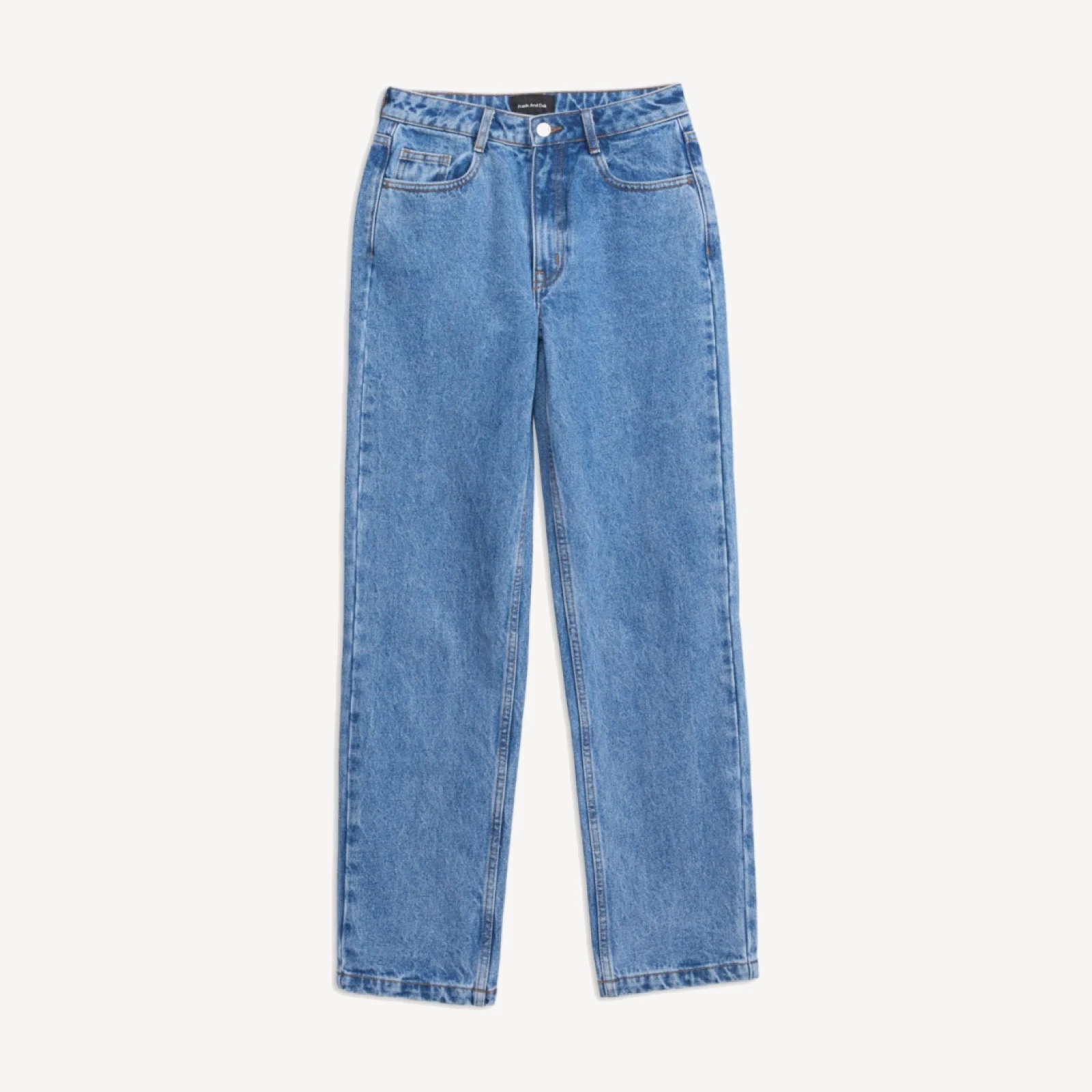 RELAXED STRAIGHT DENIM PANTS