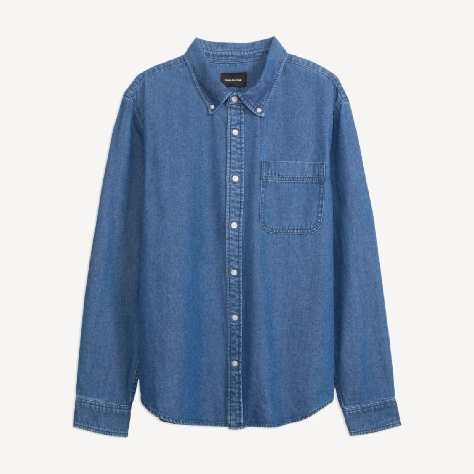DENIM BUTTON DOWN SHIRT