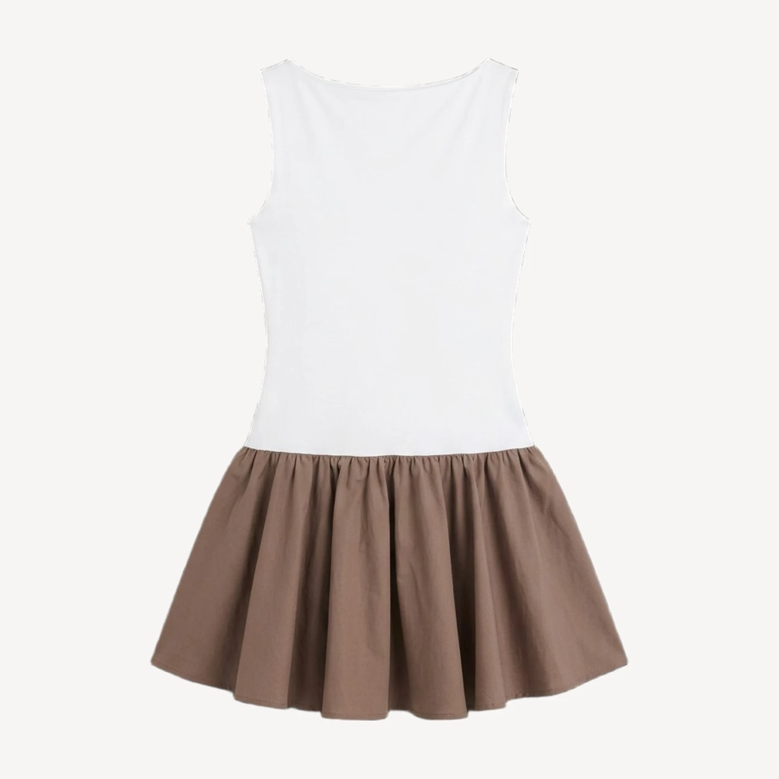 Segment Poplin Dress