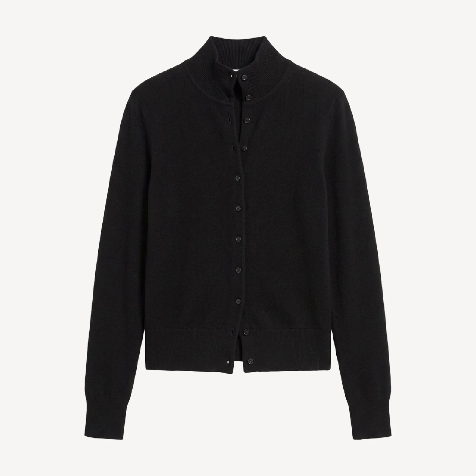 Vince Wool & Cashmere Turtleneck Cardigan
