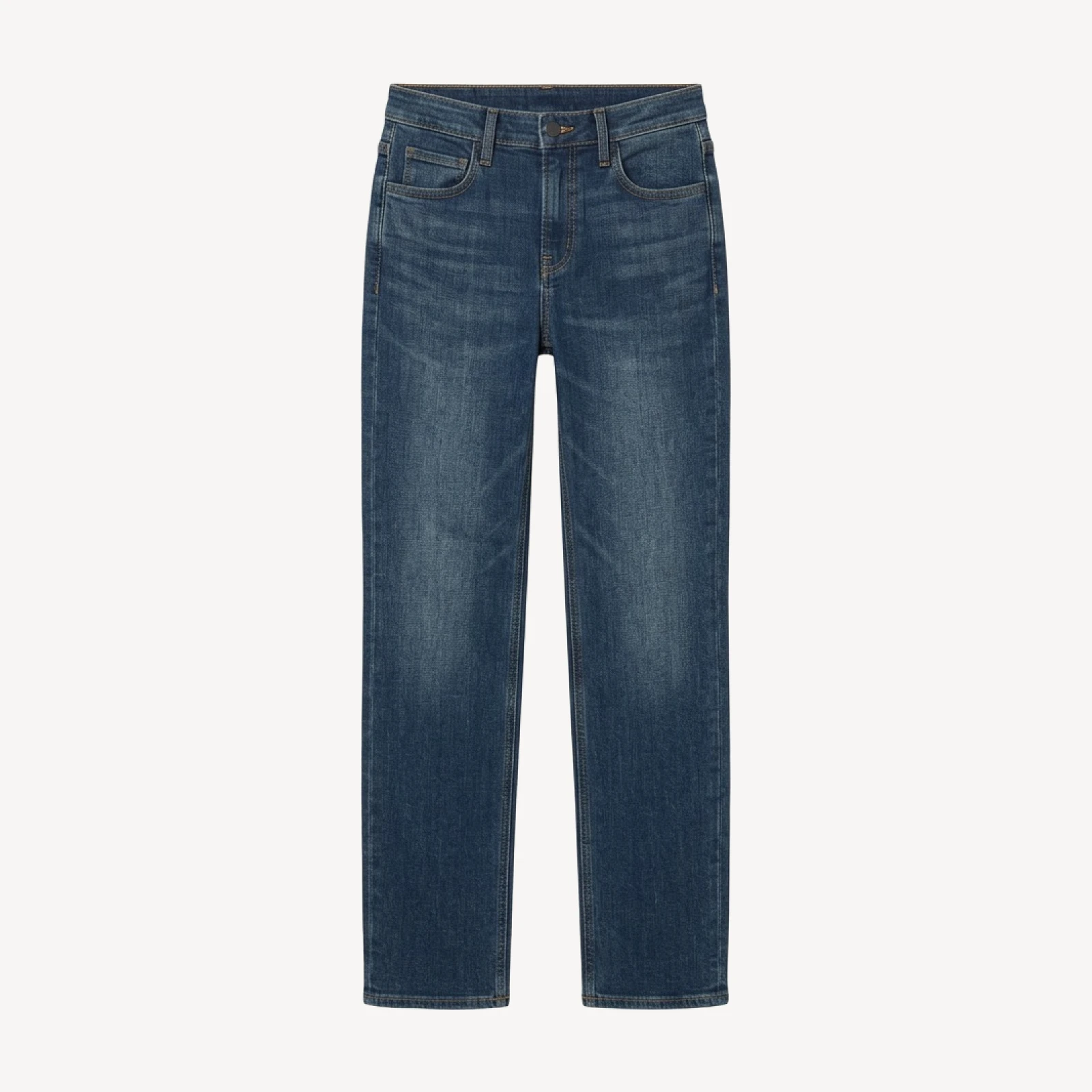 Denim Forum The ‘90s Snatched Hi-Rise Straight Jean