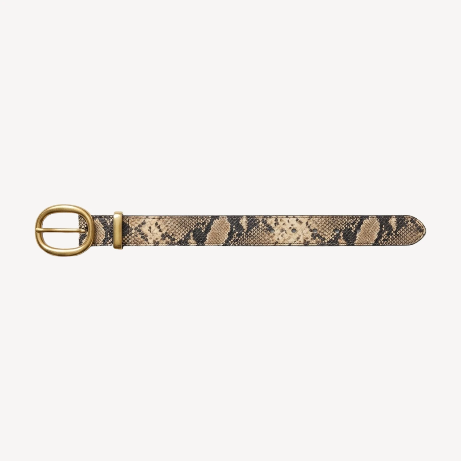 Lifetime Solid Brass Leather Belt