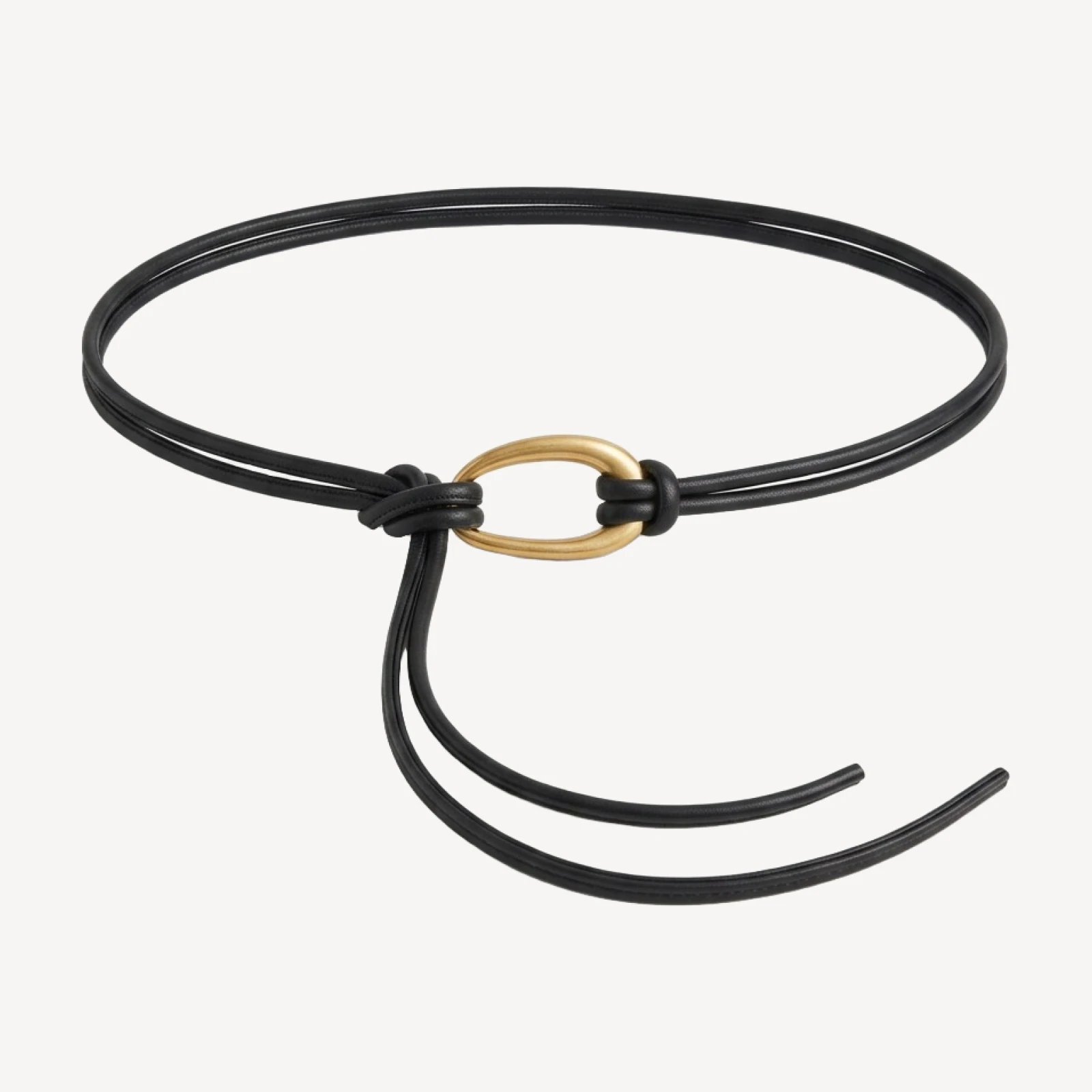 Evermore Solid Brass Belt - Smooth Leather