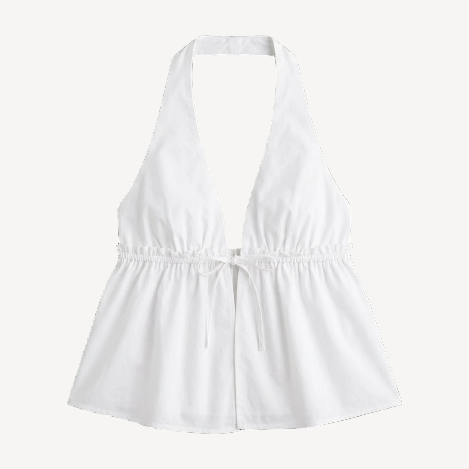 Brioche Poplin Halter Top