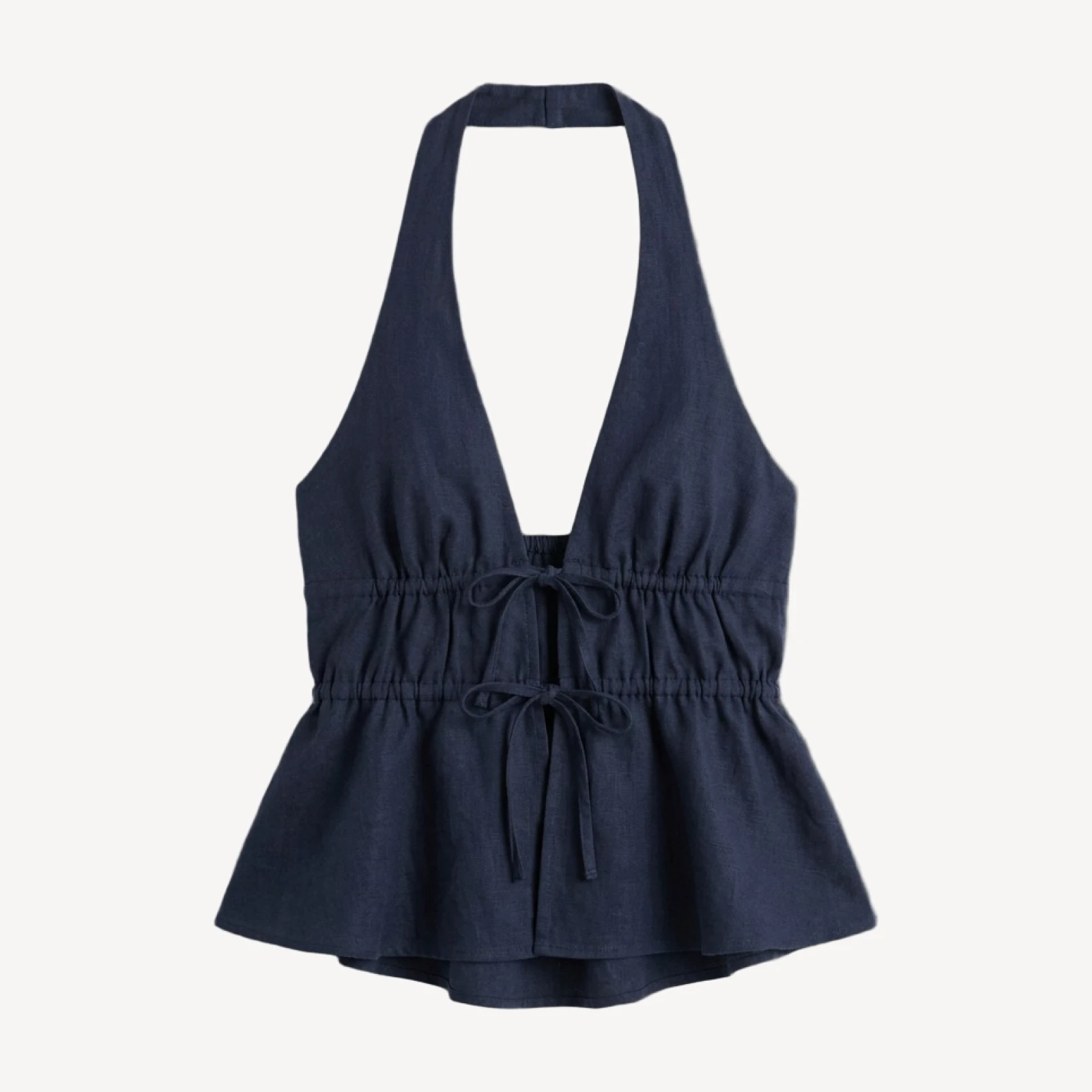 Sheila Linen Halter Top