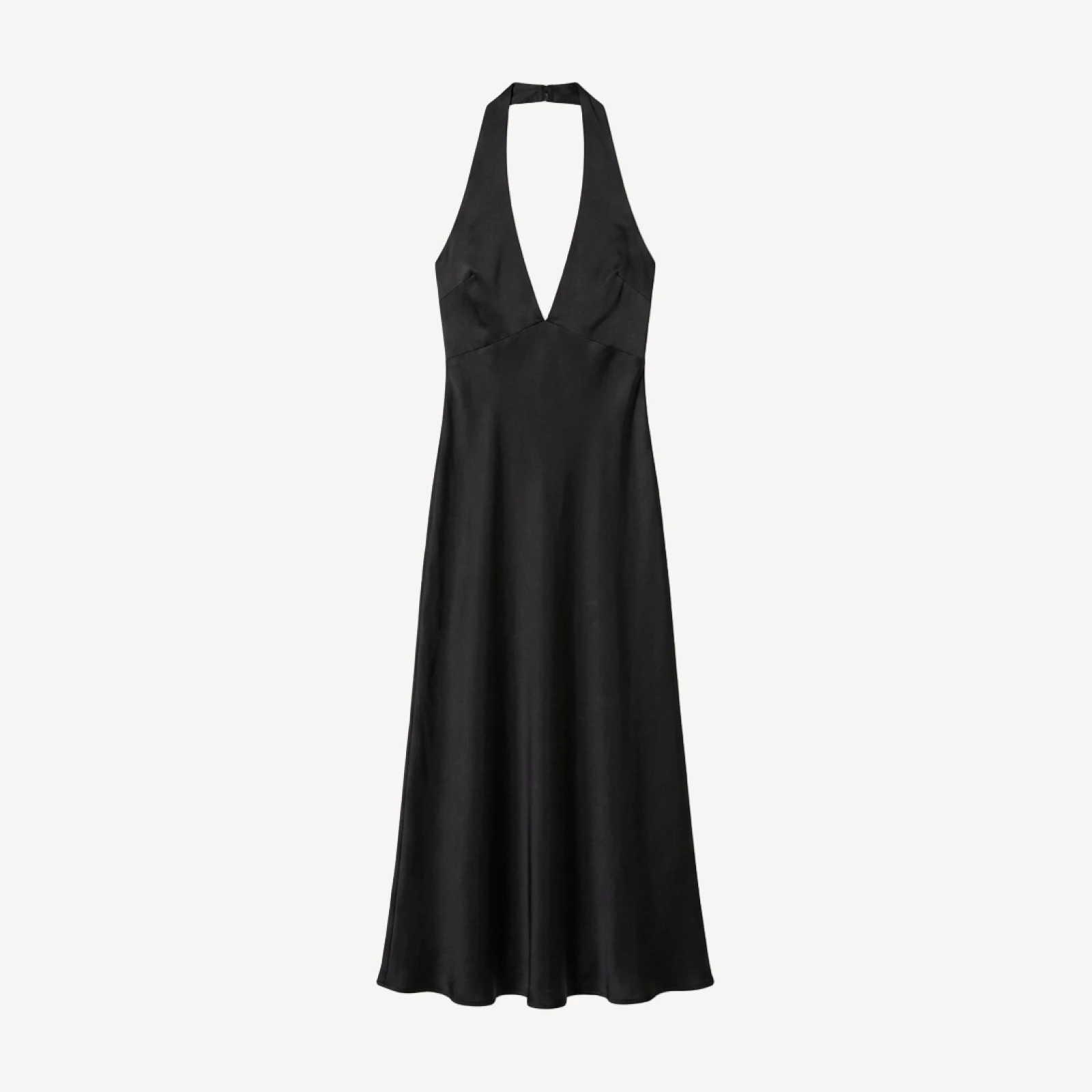 Nightscape Satin Halter Dress
