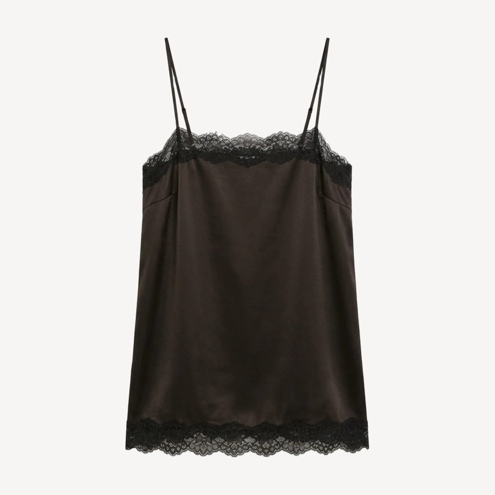 Serif Satin Camisole