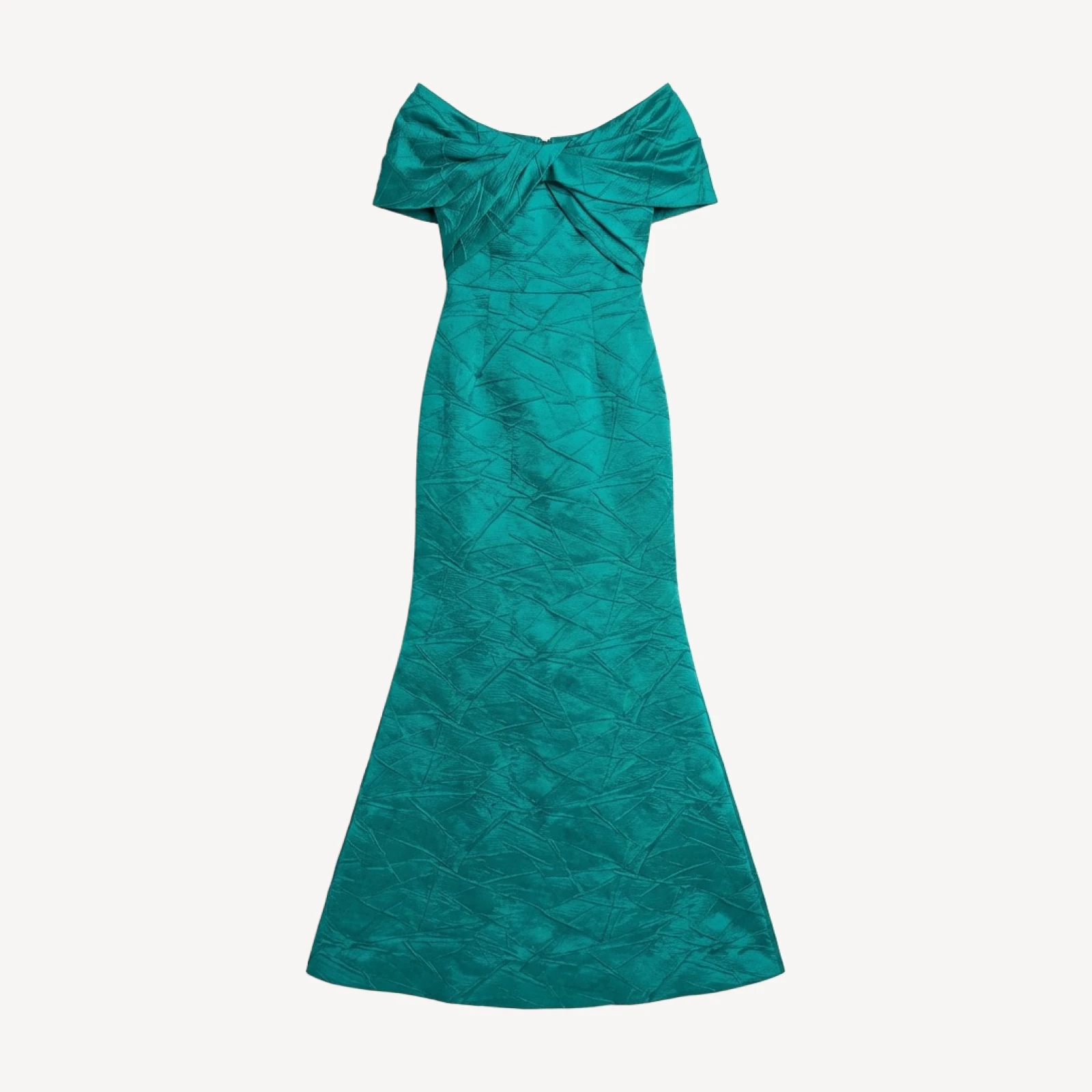 Teri Jon by Rickie Freeman Textured Mermaid Gown