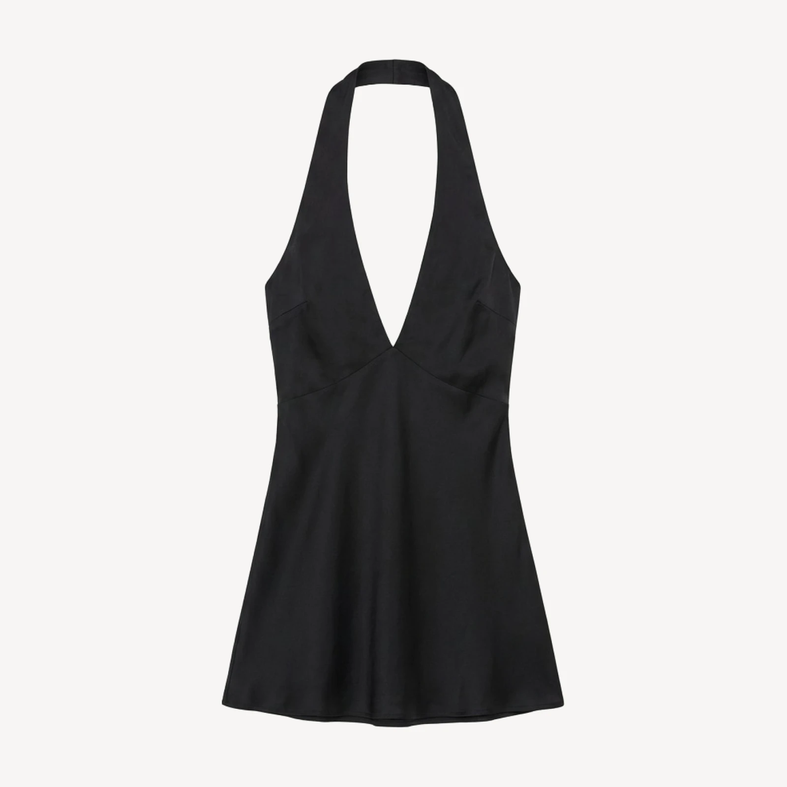 Nightscape Satin Halter Micro Dress