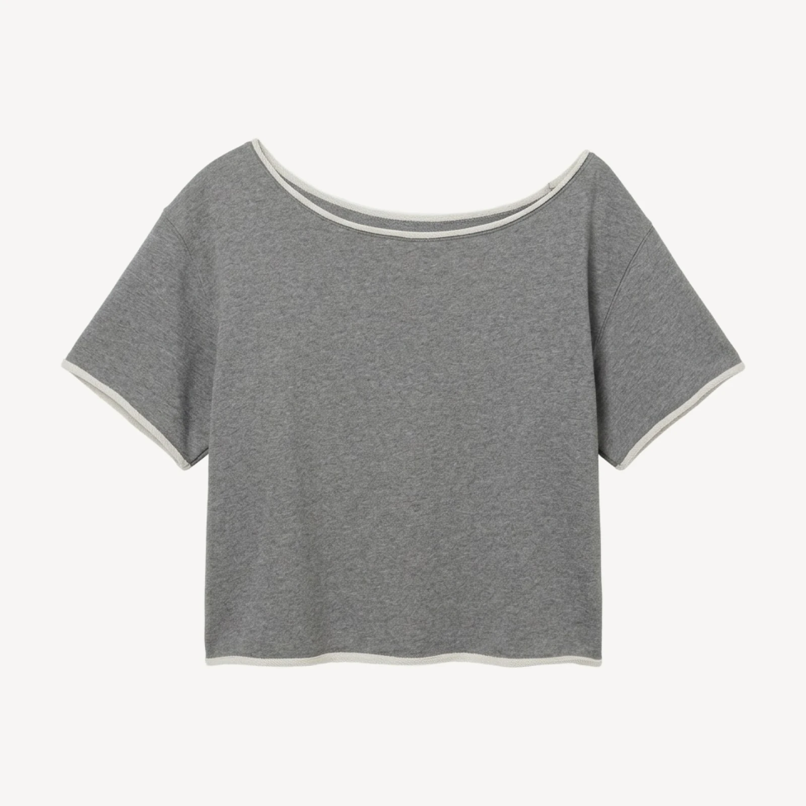 Terry Sweatfleece Perfect Off-Shoulder Shirt