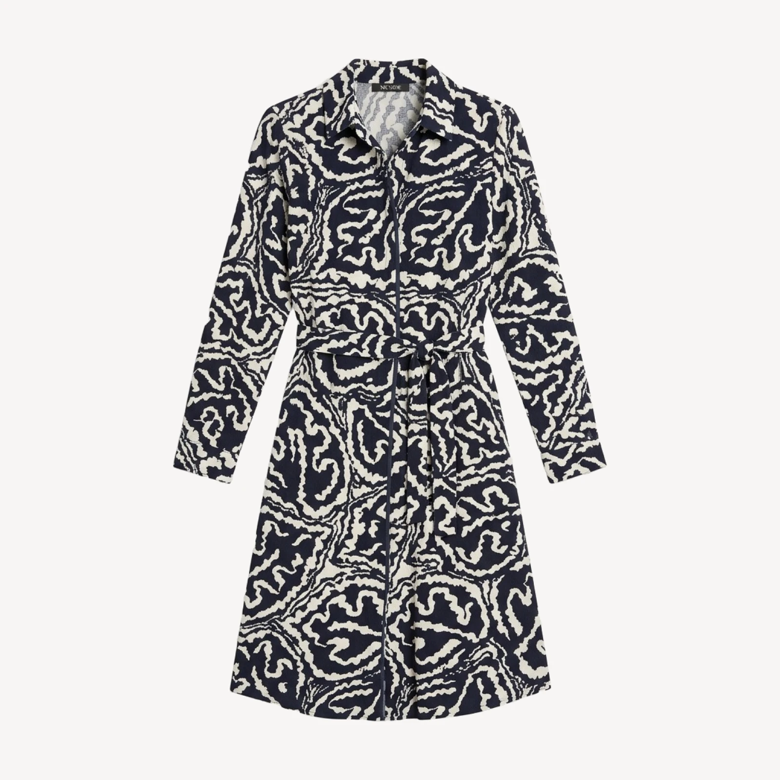 Nic+Zoe Indigo Leaf Double Crepe Eva Dress