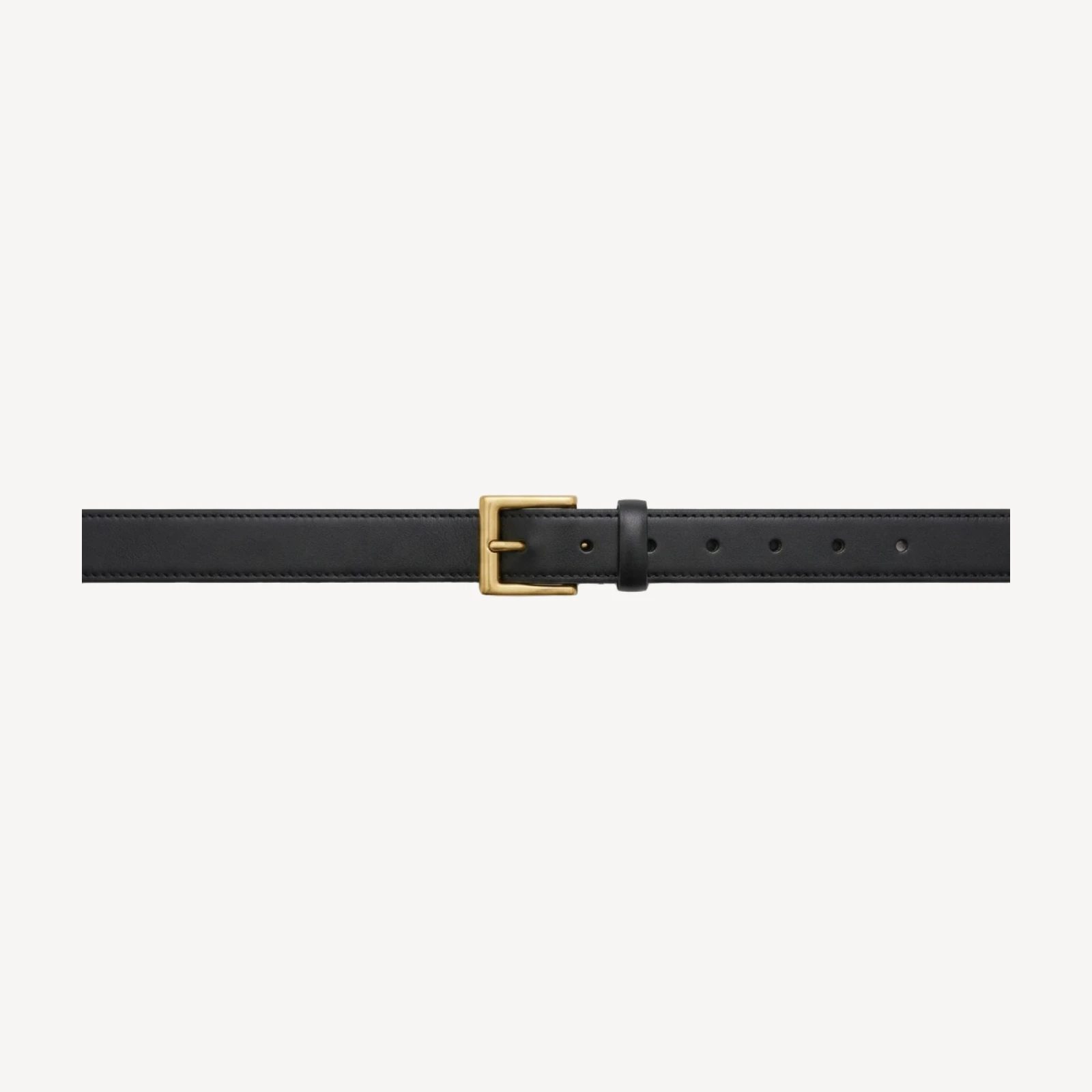 Mythos Solid Brass Belt - Smooth Leather