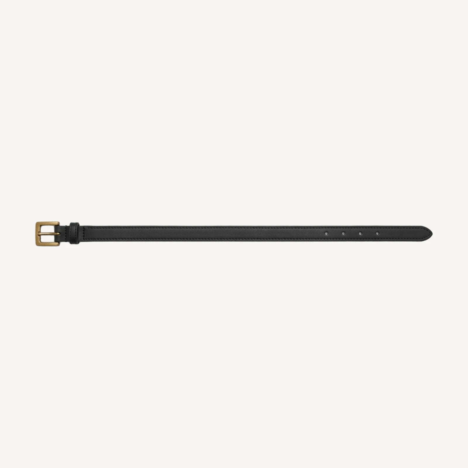 Descent Solid Brass Belt - Smooth Leather