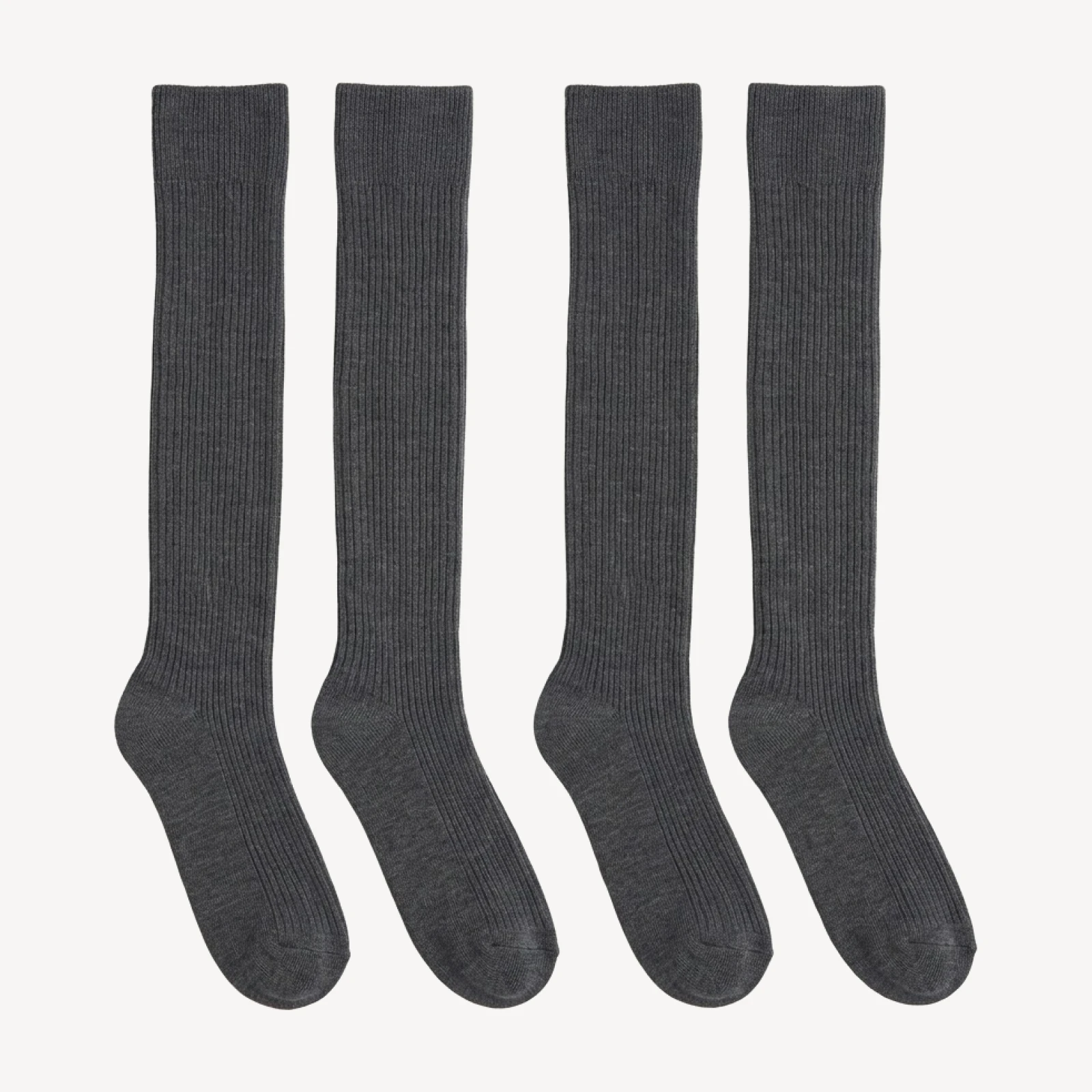 Daily Rib Knee-High Sock 2-Pack - With Merino Wool